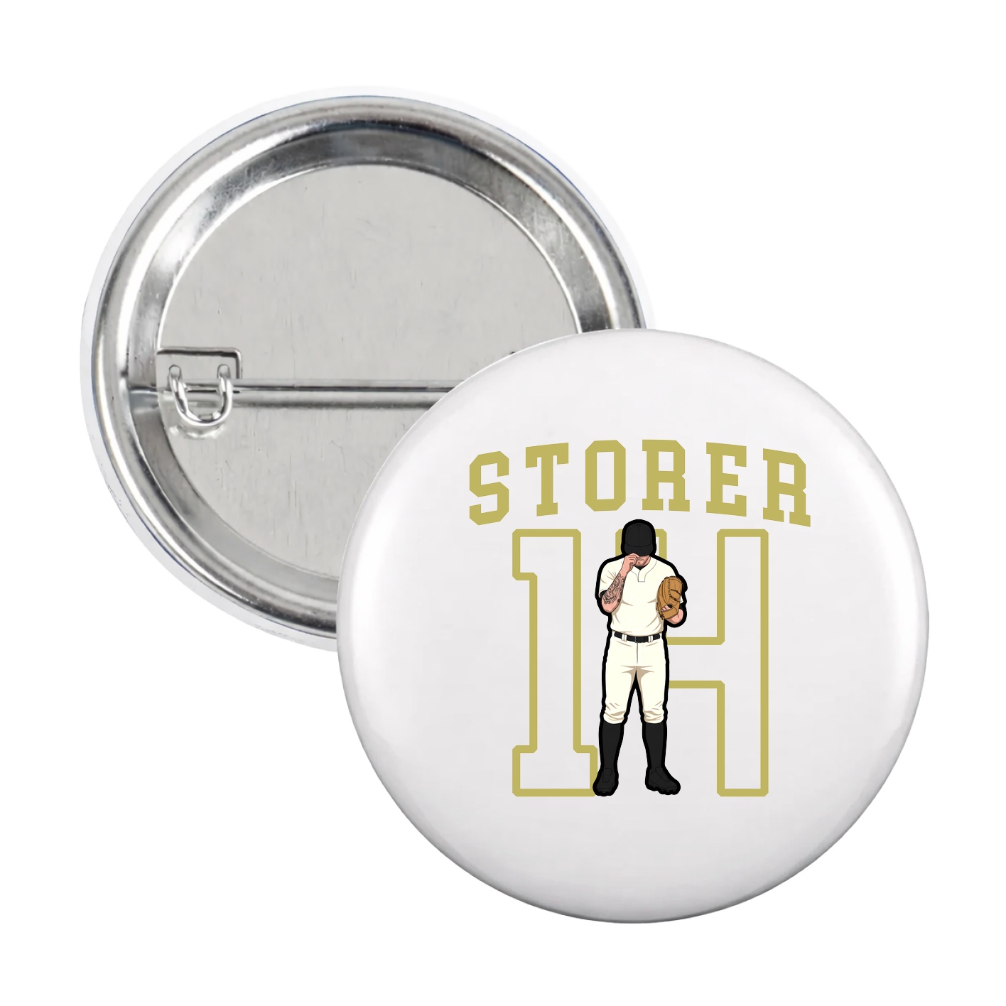 Game Day Button — Shirsey in White
