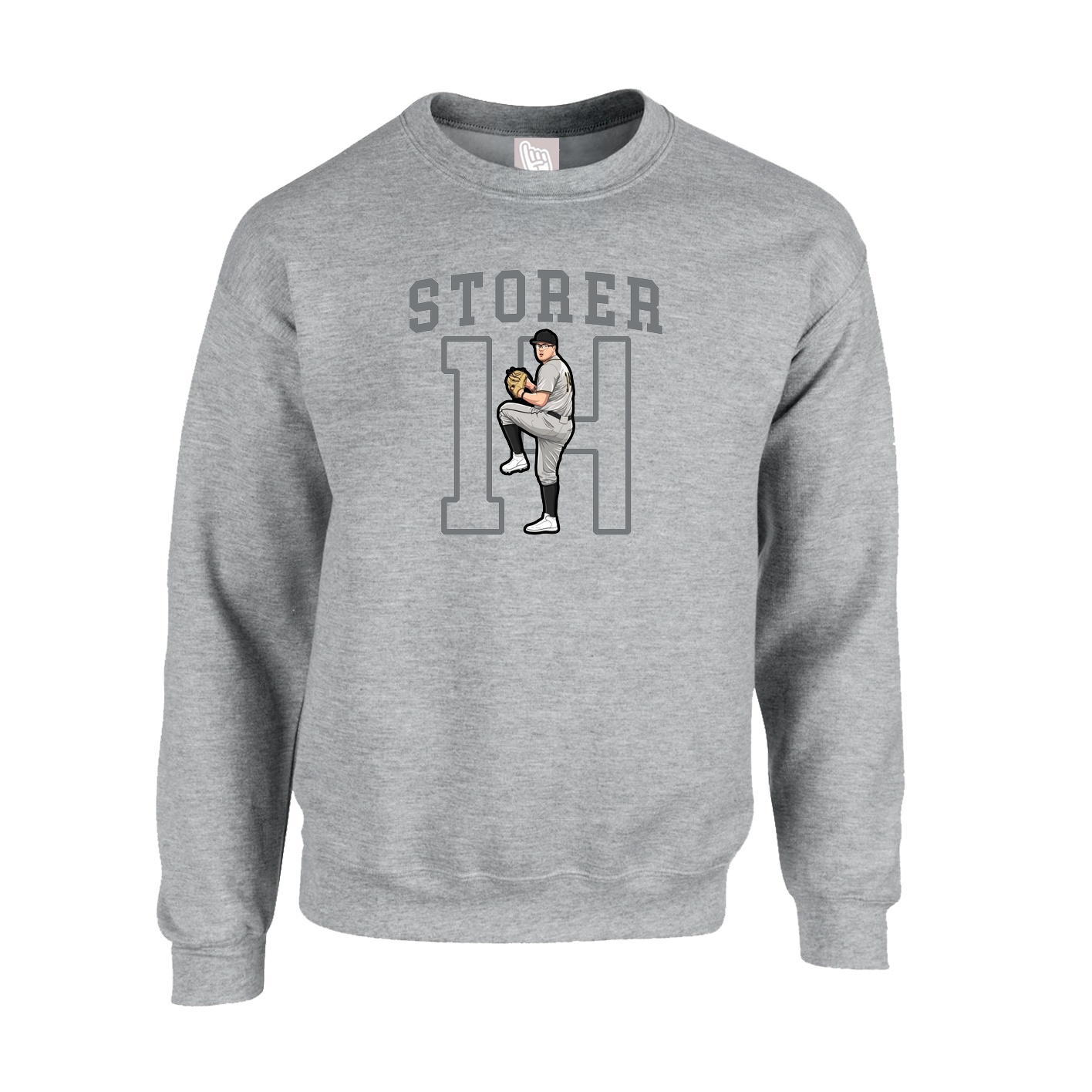 Fleece Crew — Shirsey in Grey