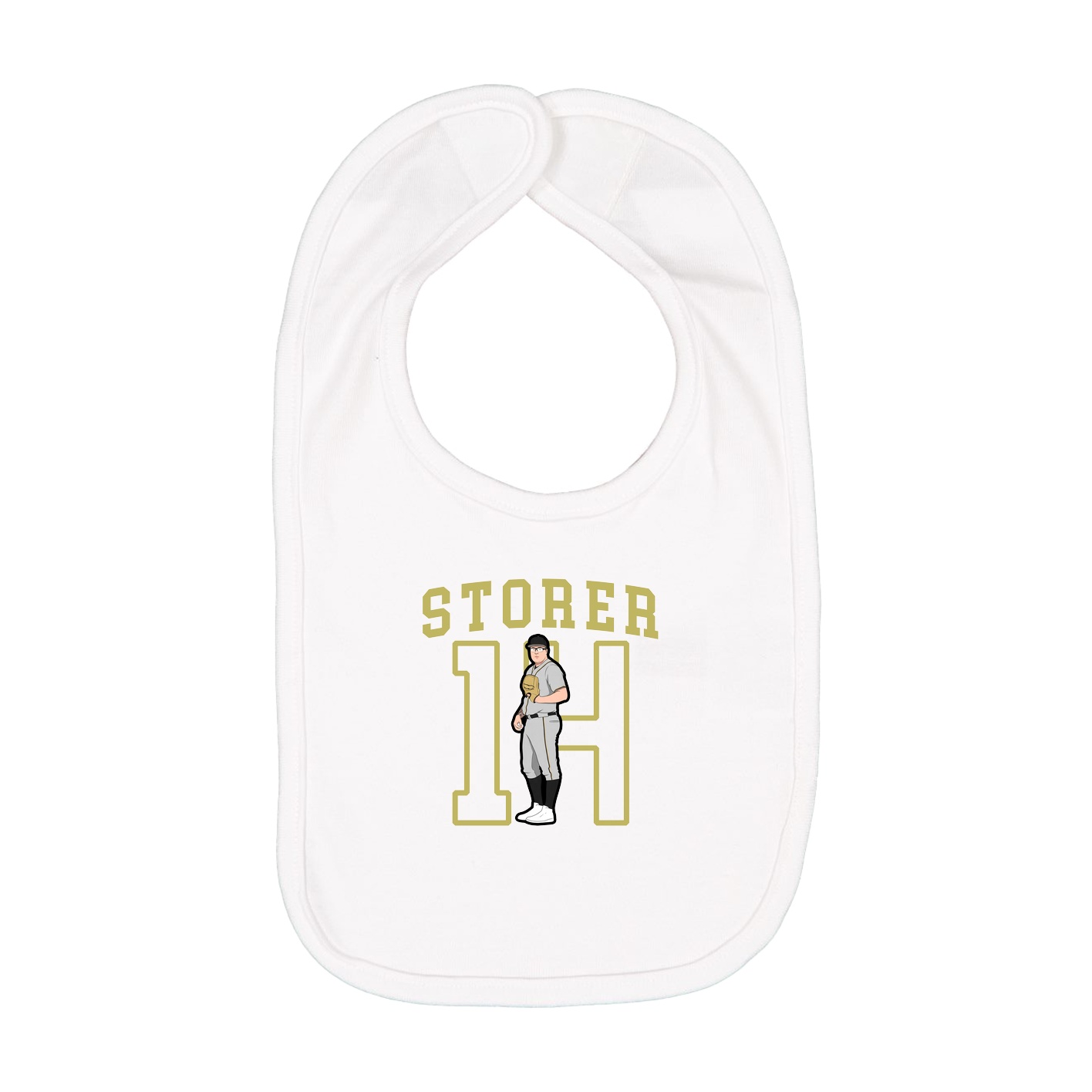 Infant Bib — Shirsey in White