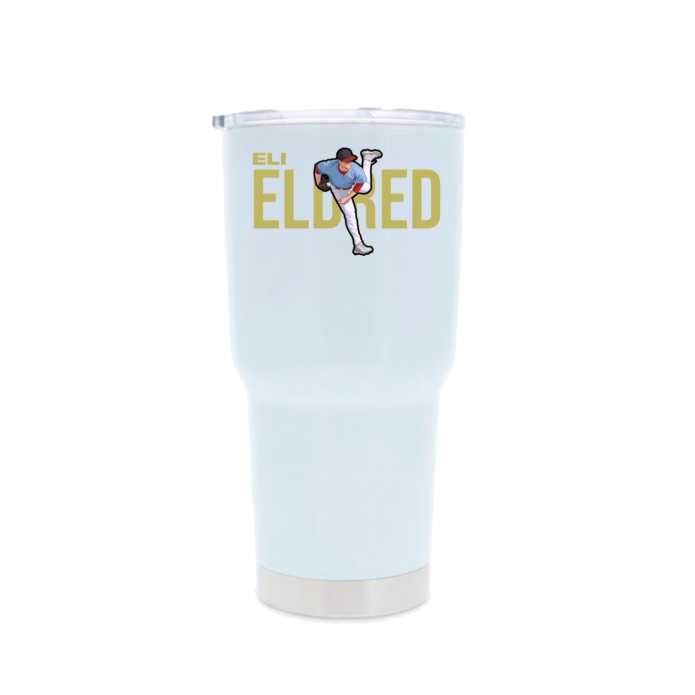 30oz Stainless Steel Tumbler — Player Name in White