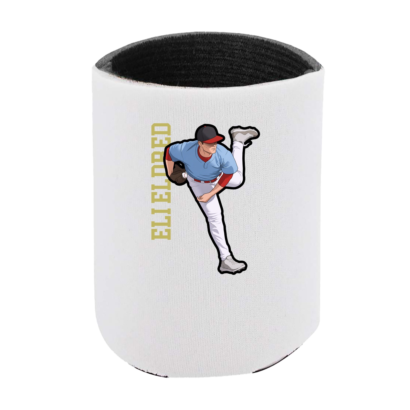 Can Holder — Name Vertical in White