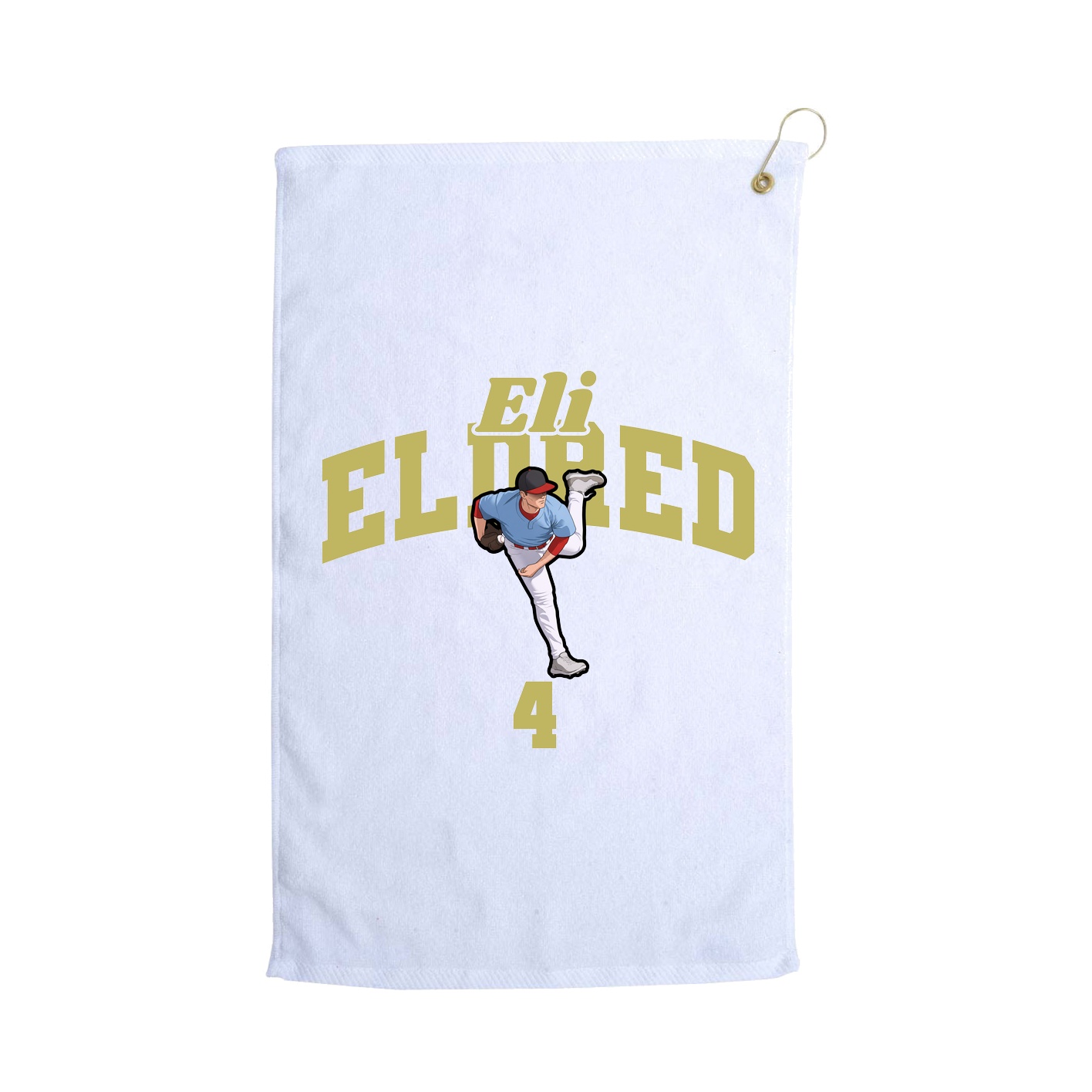 Golf Towel — Signature Arch in White