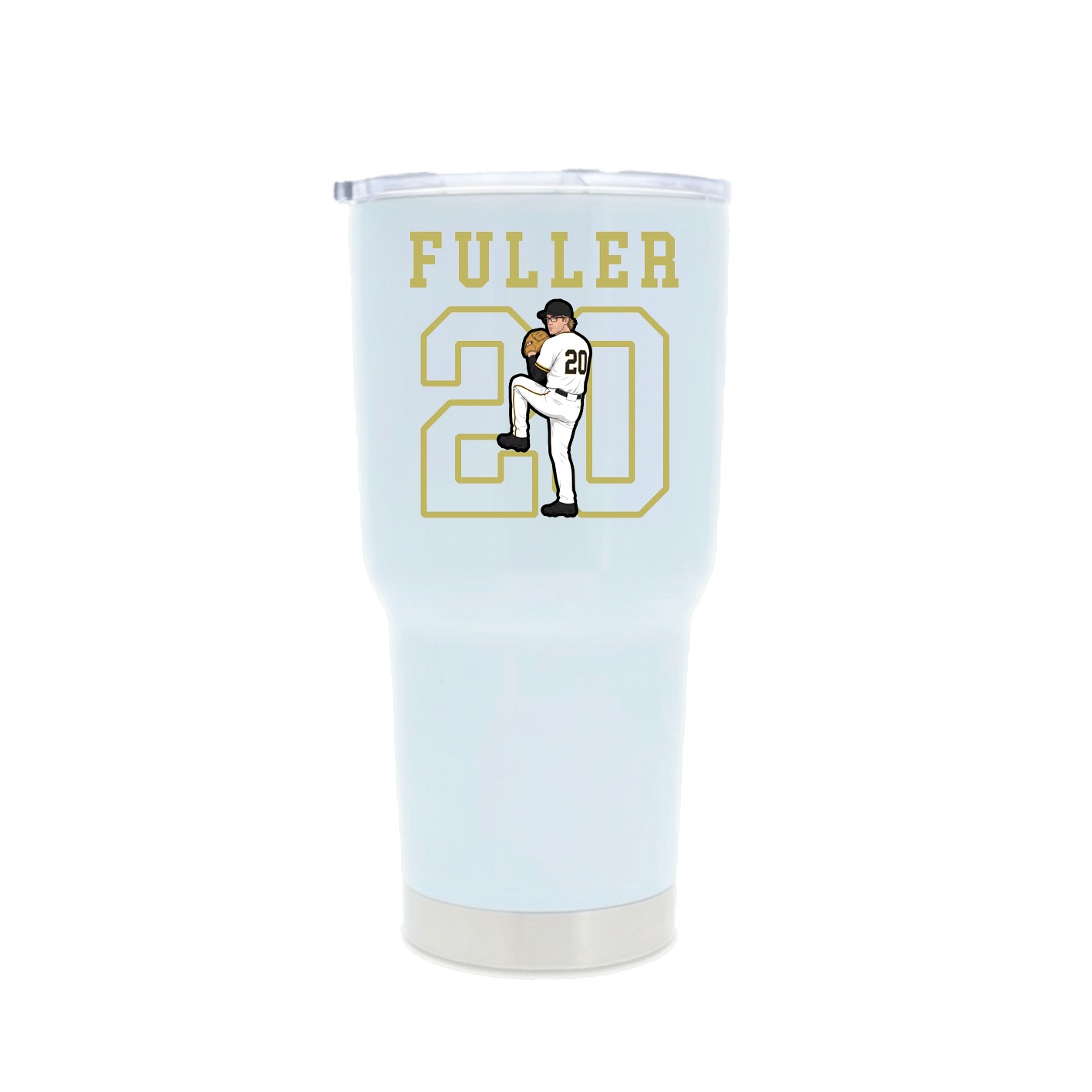 30oz Stainless Steel Tumbler — Shirsey in White