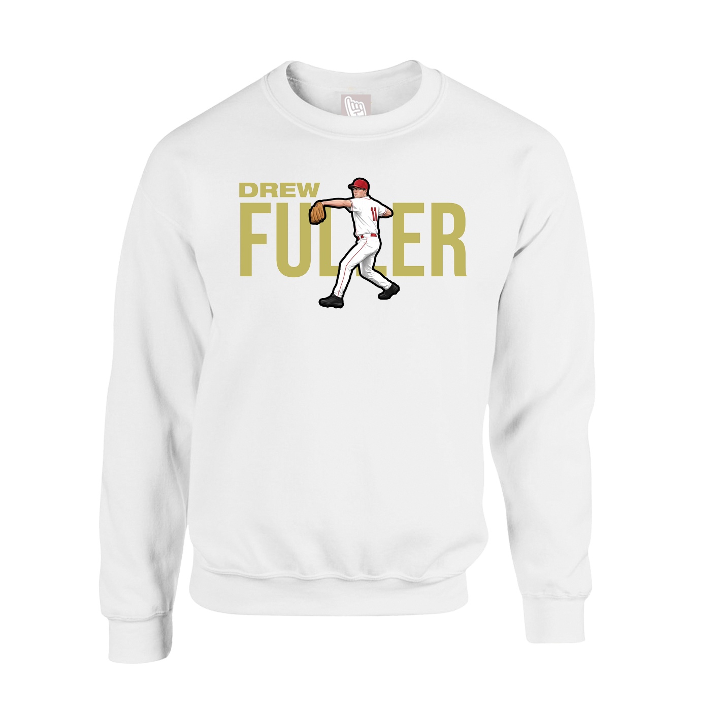Fleece Crew — Player Name in White