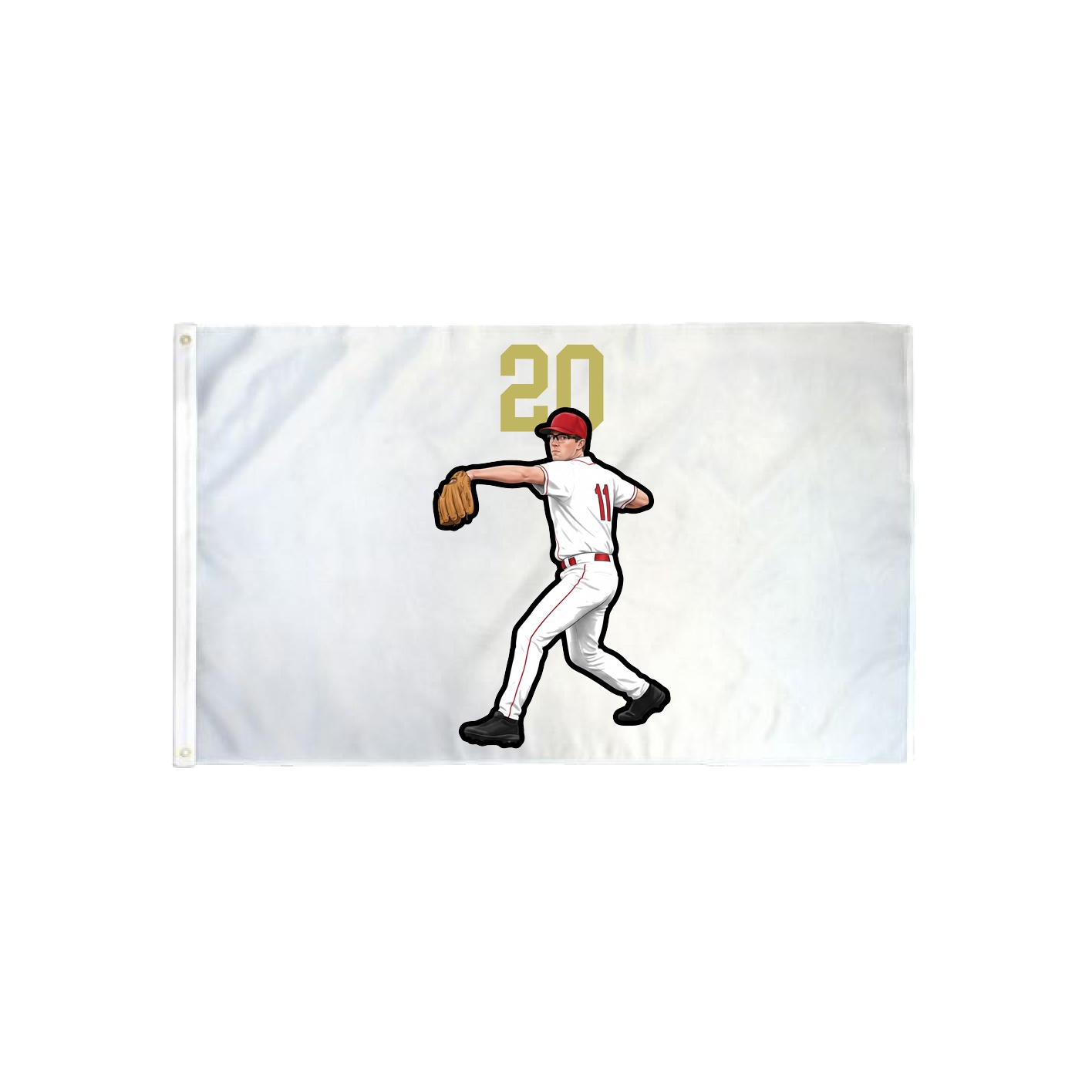 3x5 Flag — Number Top in Classic