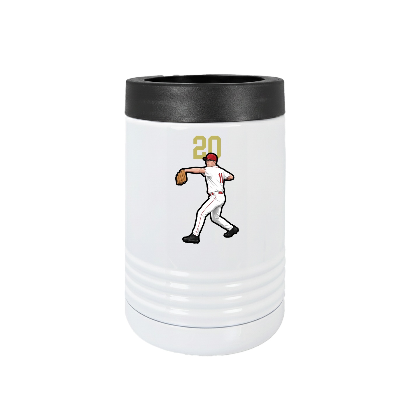 Beverage Holder — Number Top in White