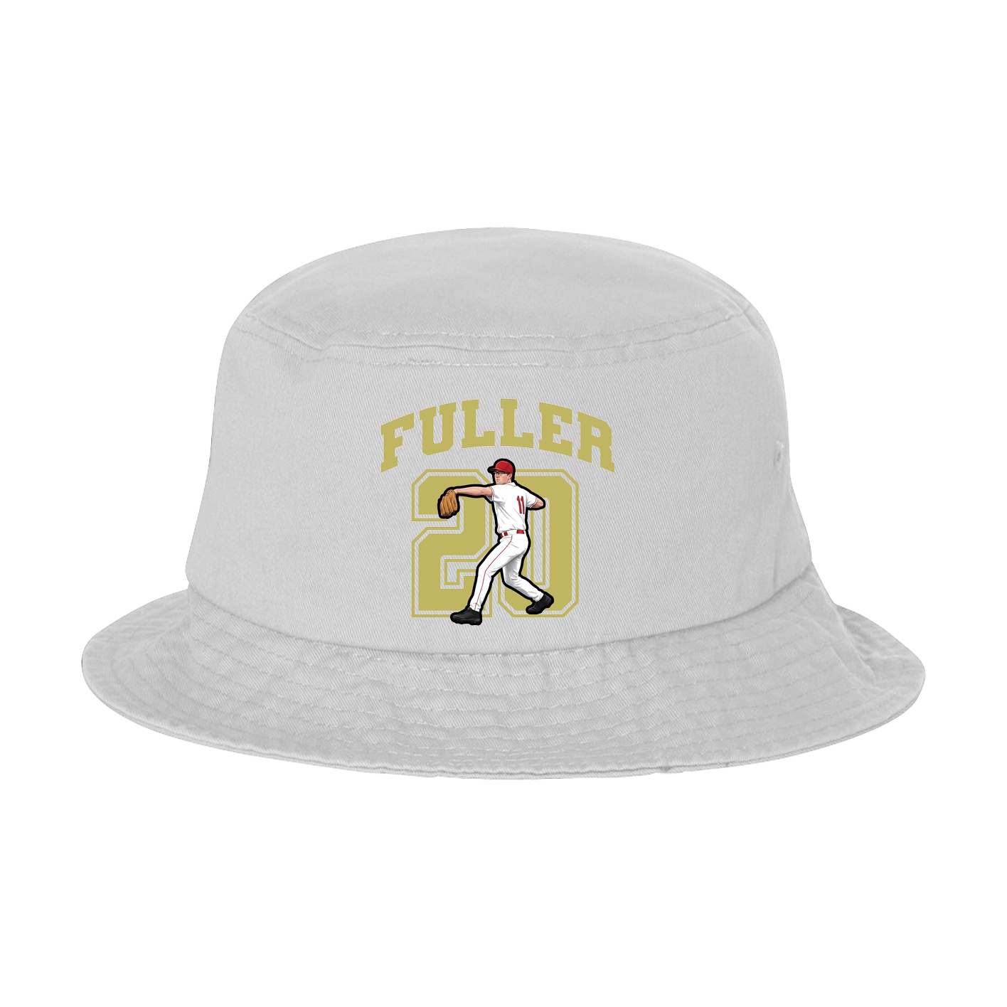 Bucket Cap — Number in White