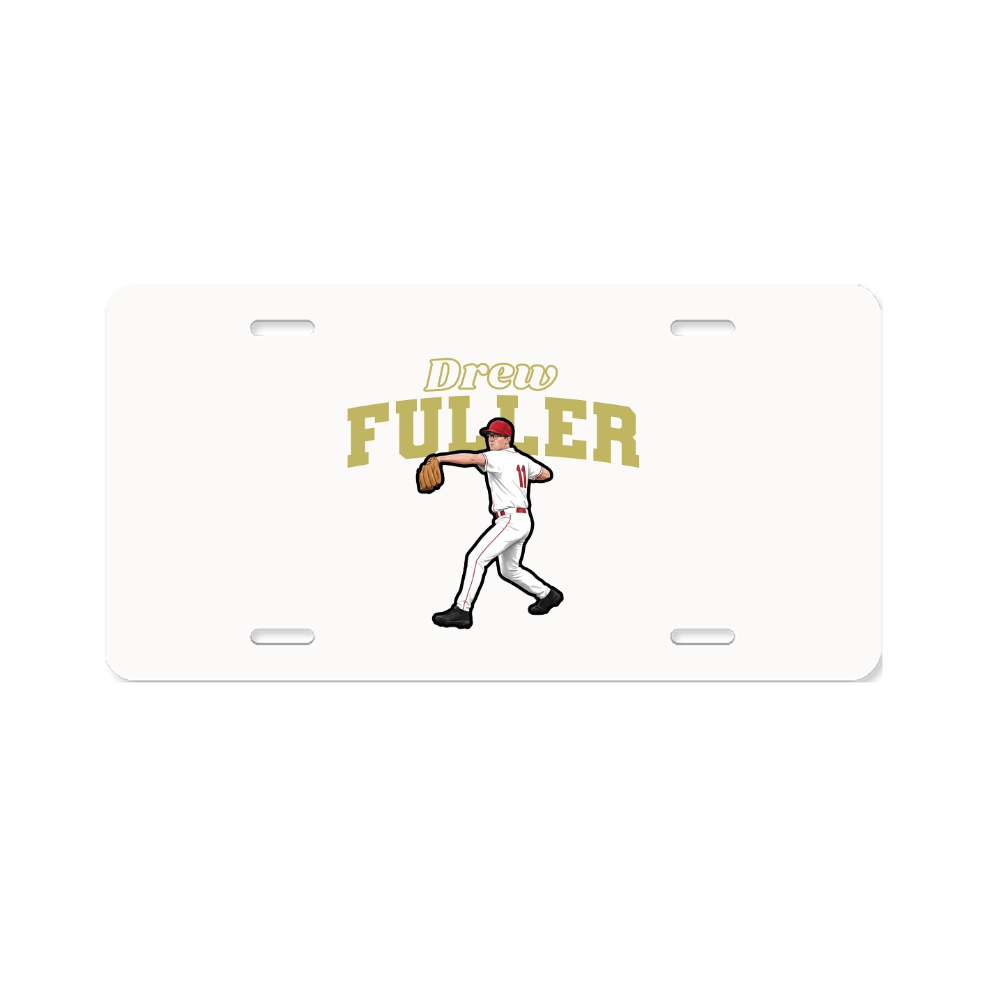 License Plate — Name Arch in Classic