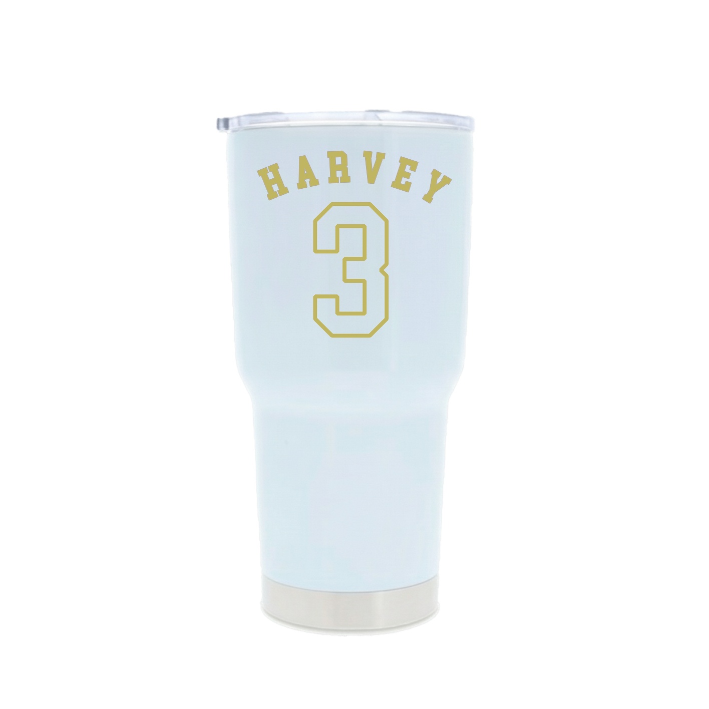 30oz Stainless Steel Tumbler — Shirsey Arch in White