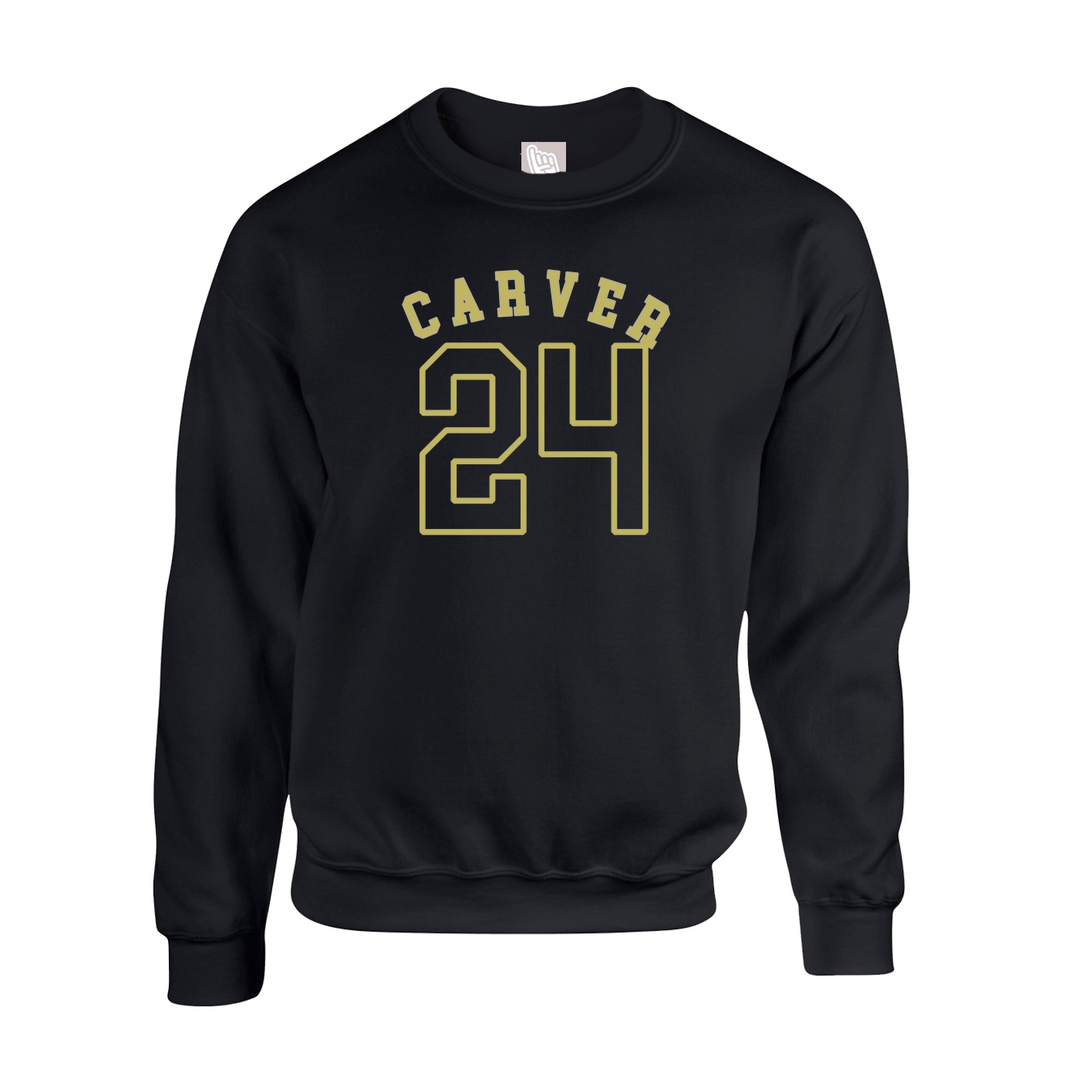 Fleece Crew — Shirsey Arch in Black