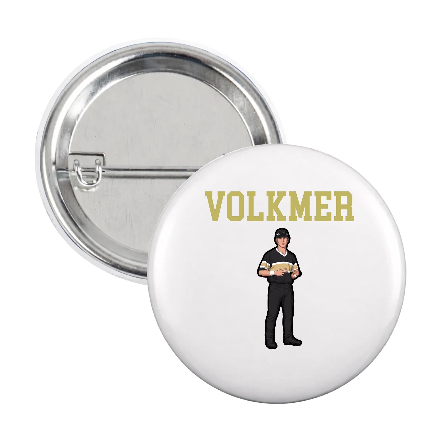 Game Day Button — Shirsey in White