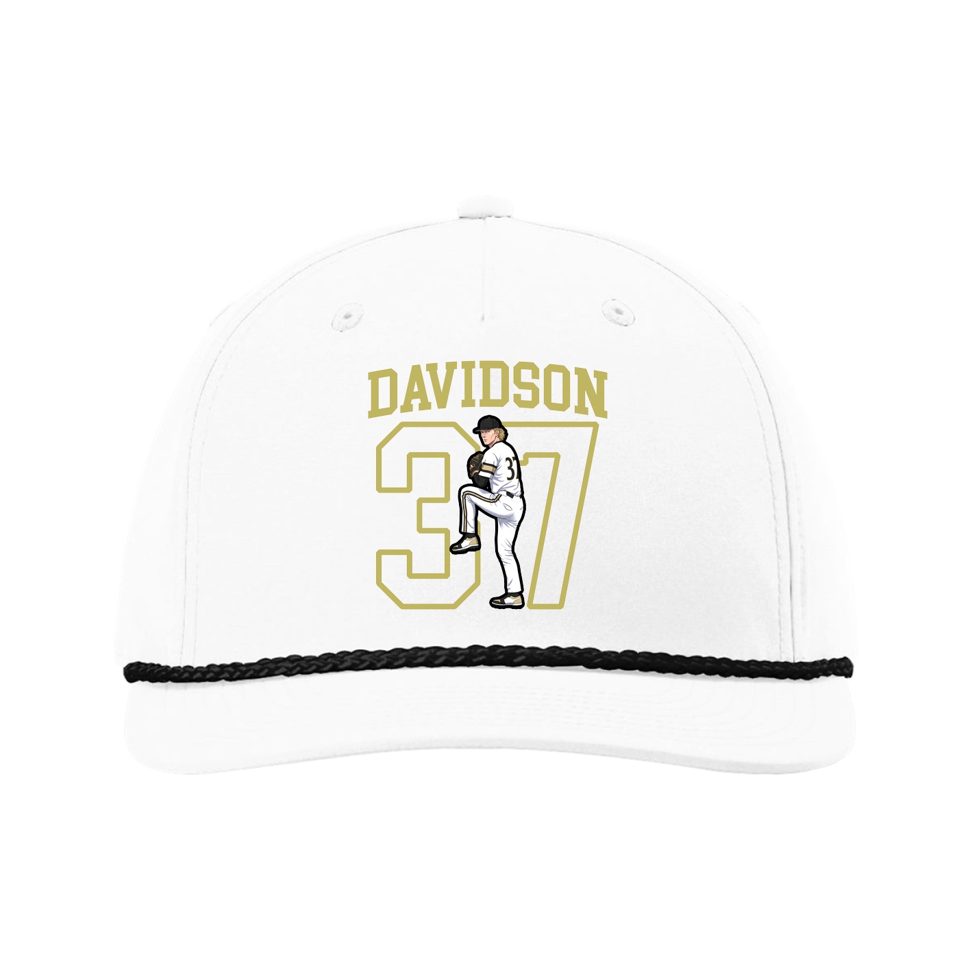 Five-Panel Classic Rope Cap — Shirsey in White