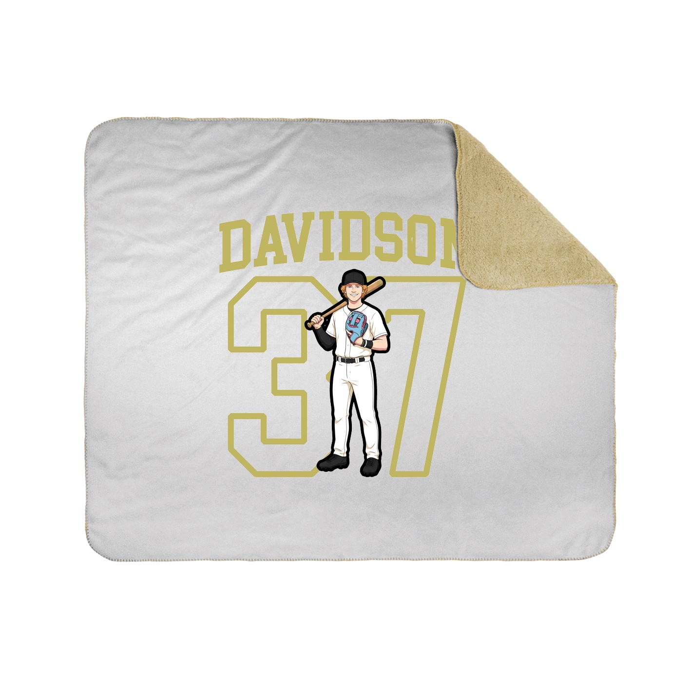 Throw Blanket — Shirsey in White