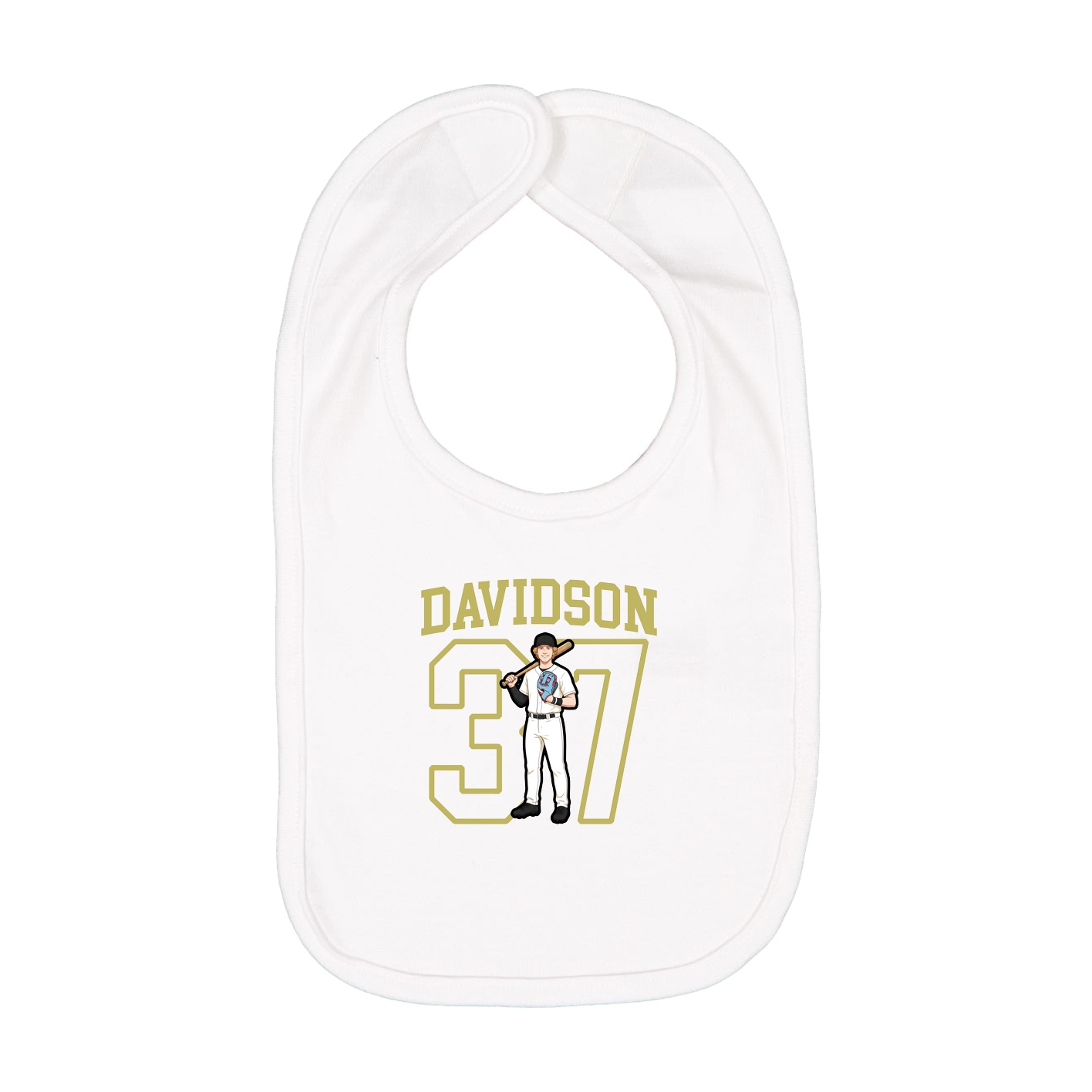Infant Bib — Shirsey in White