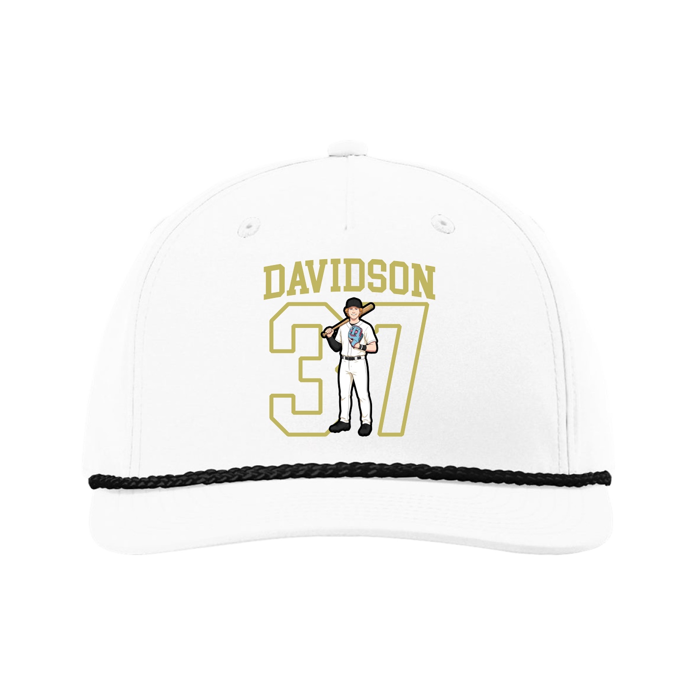 Five-Panel Classic Rope Cap — Shirsey in White
