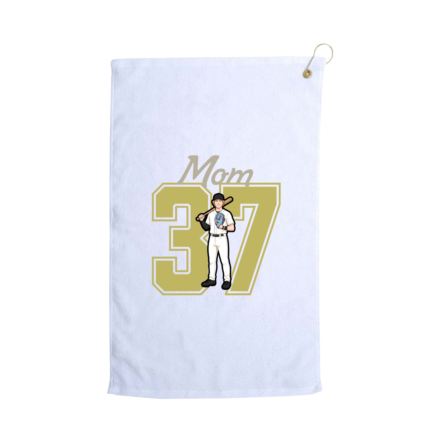 Golf Towel — Mothers Day Shirsey in White