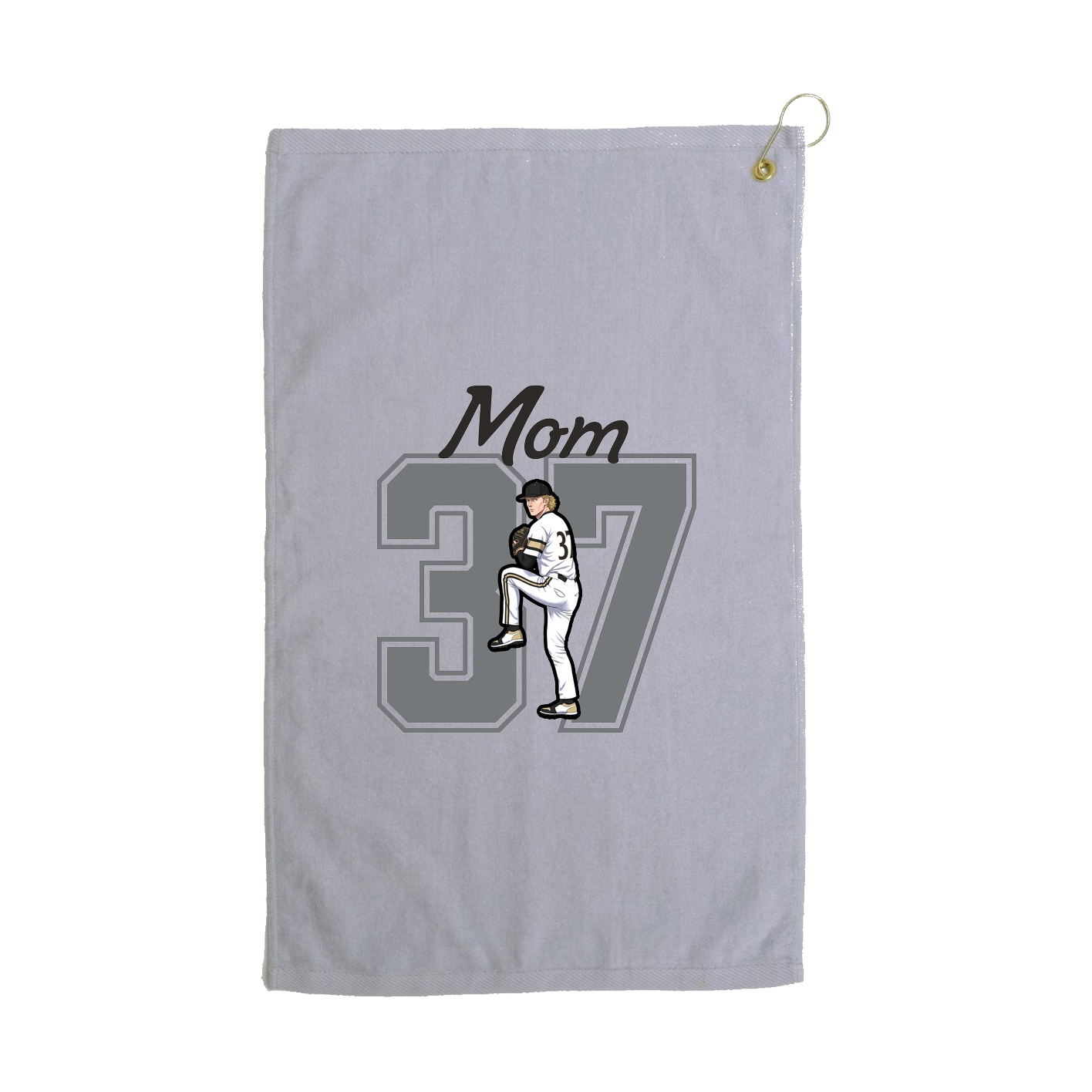 Golf Towel — Mothers Day Shirsey in Grey