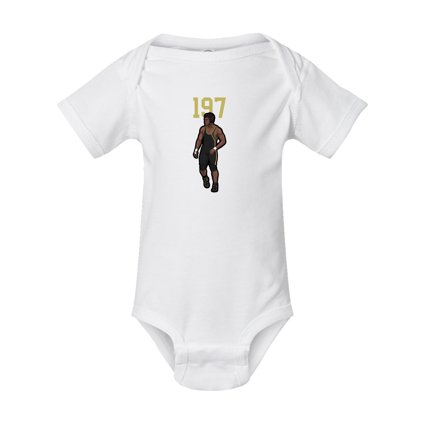 Baby Onesie — Number Top in White
