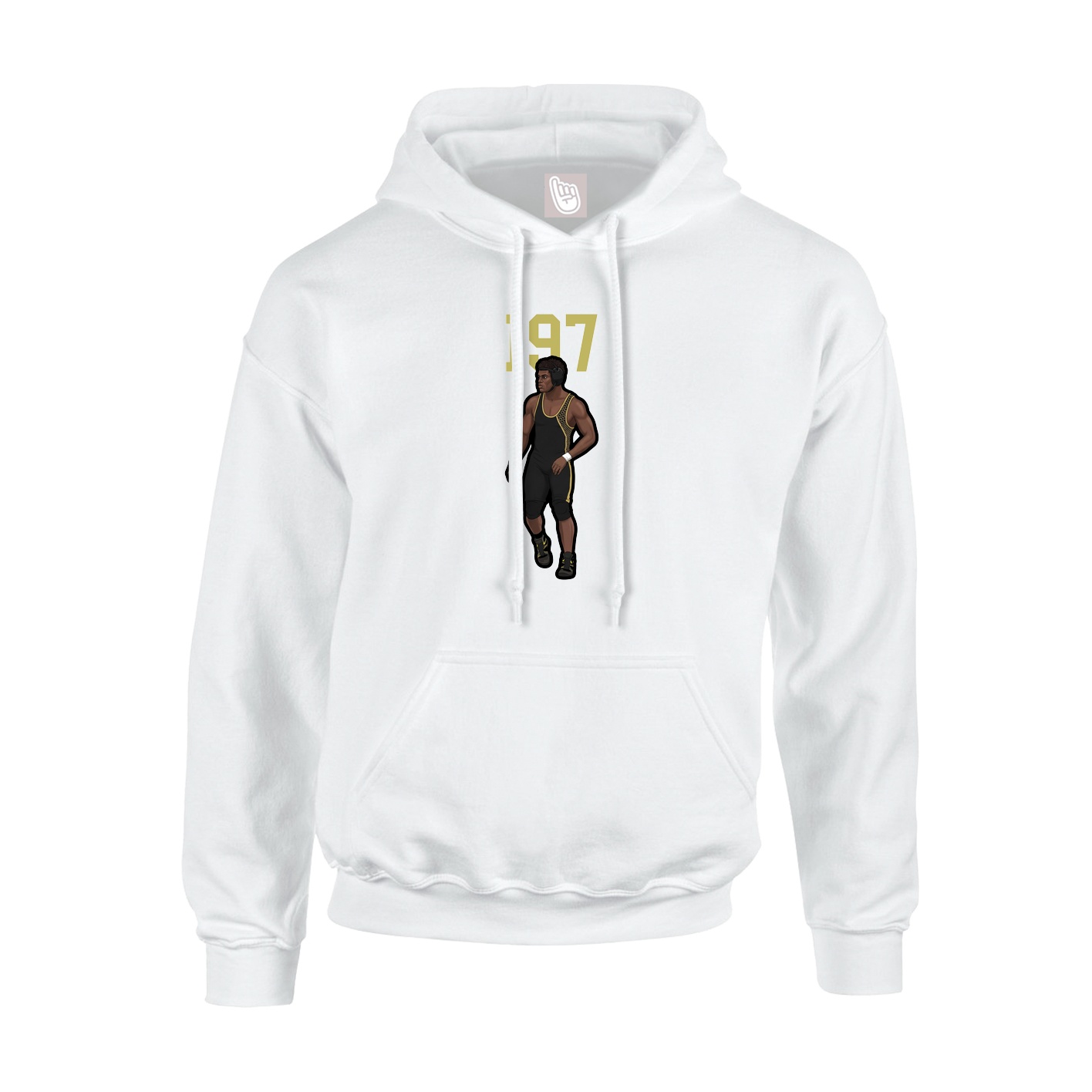 Hoodie — Number Top in White