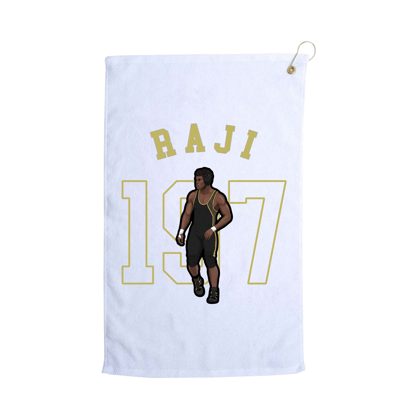 Golf Towel — Shirsey Arch in White