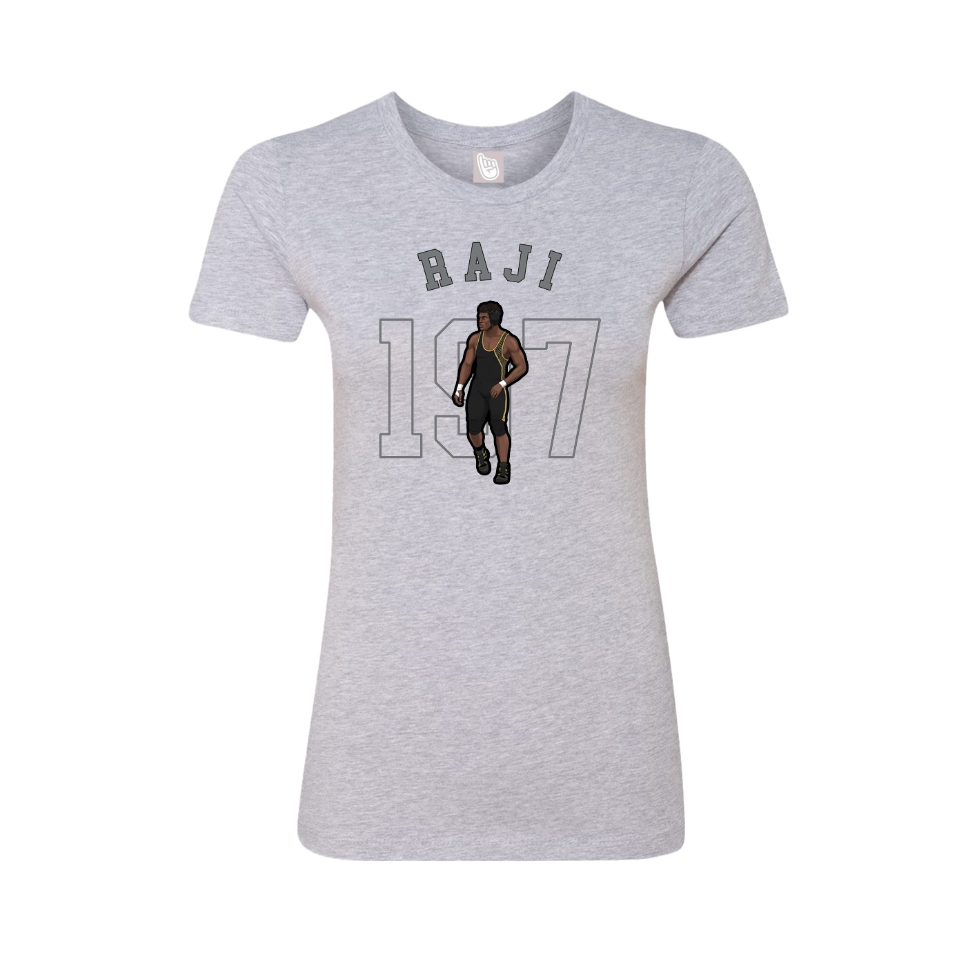 Fitted Women's Tee — Shirsey Arch in Grey