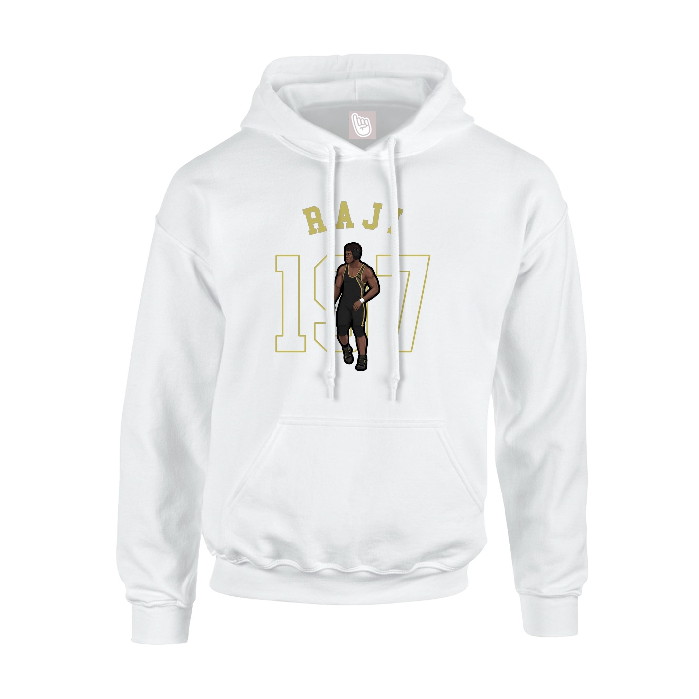 Youth Hoodie — Shirsey Arch in White