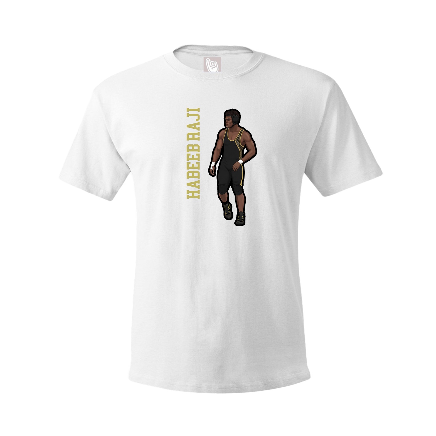 Tee — Name Vertical in White