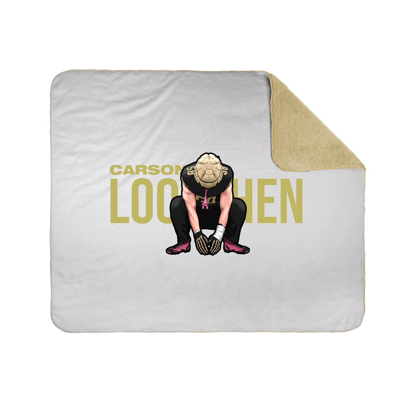 Throw Blanket — Player Name in White