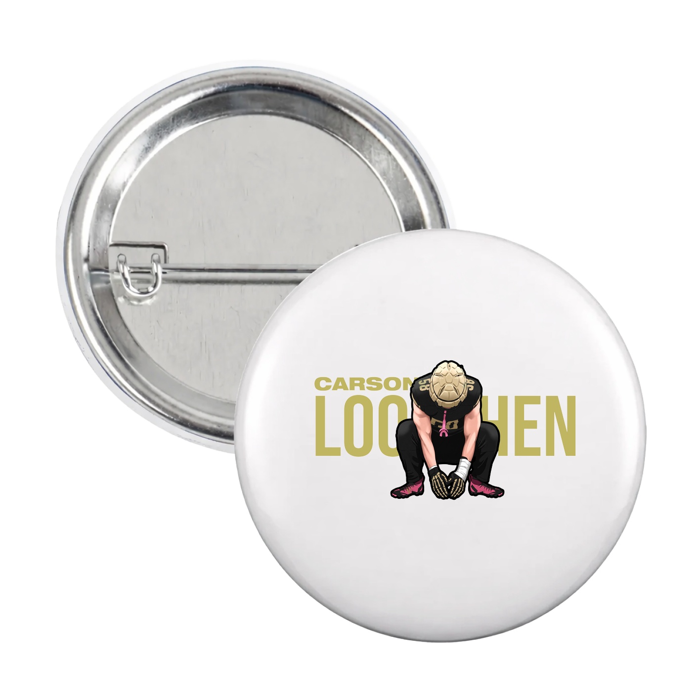 Game Day Button — Player Name in White