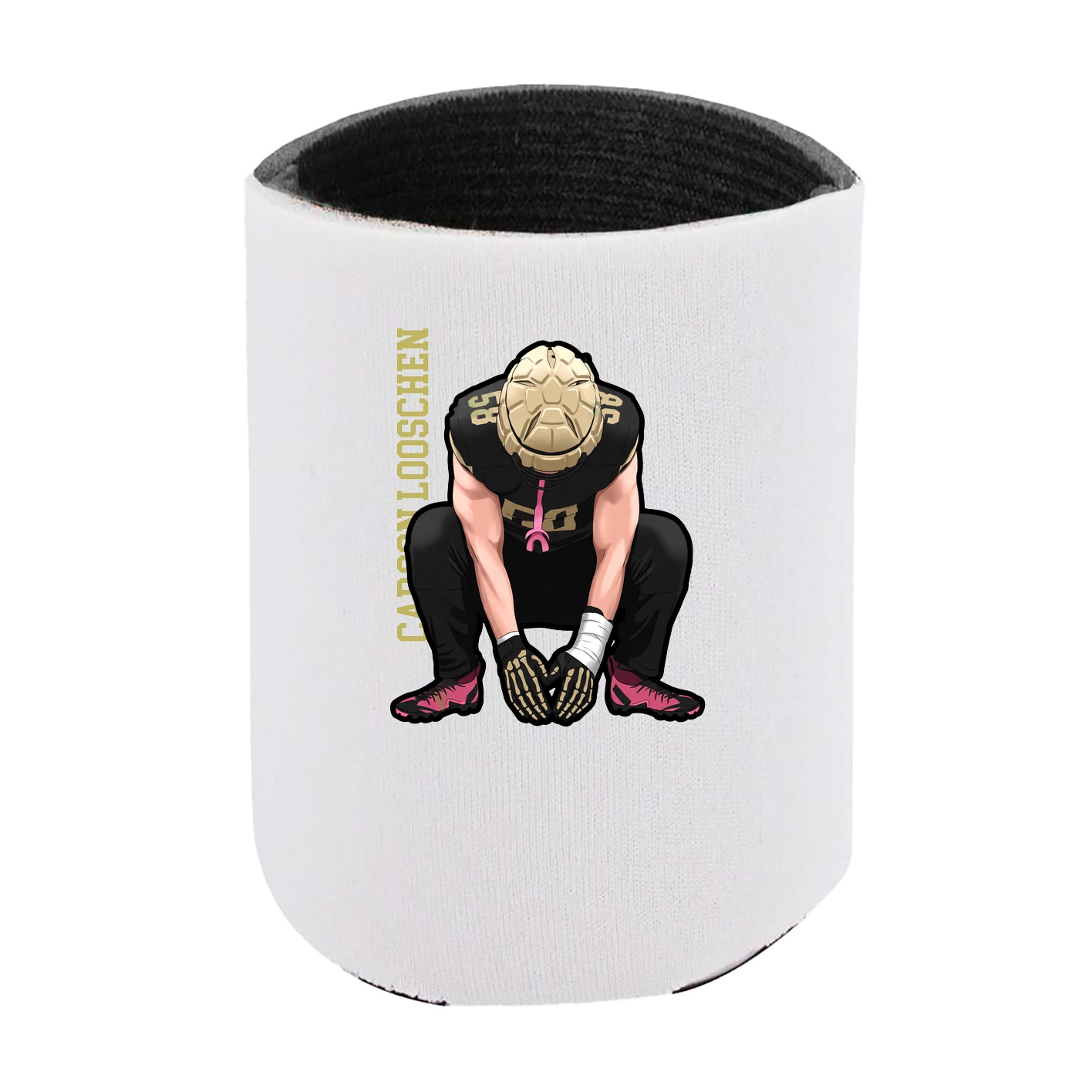 Can Holder — Name Vertical in White