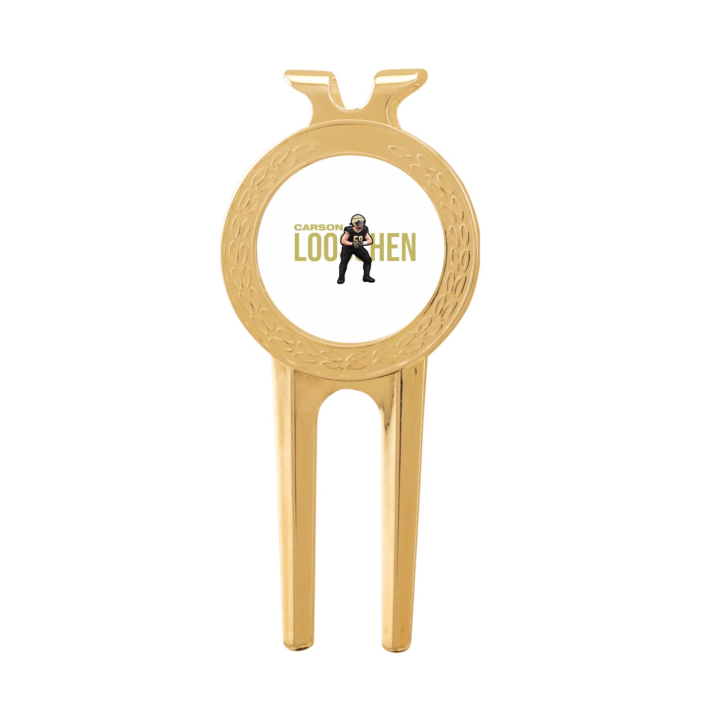 Divot Tool with Ball Marker — Player Name in Classic