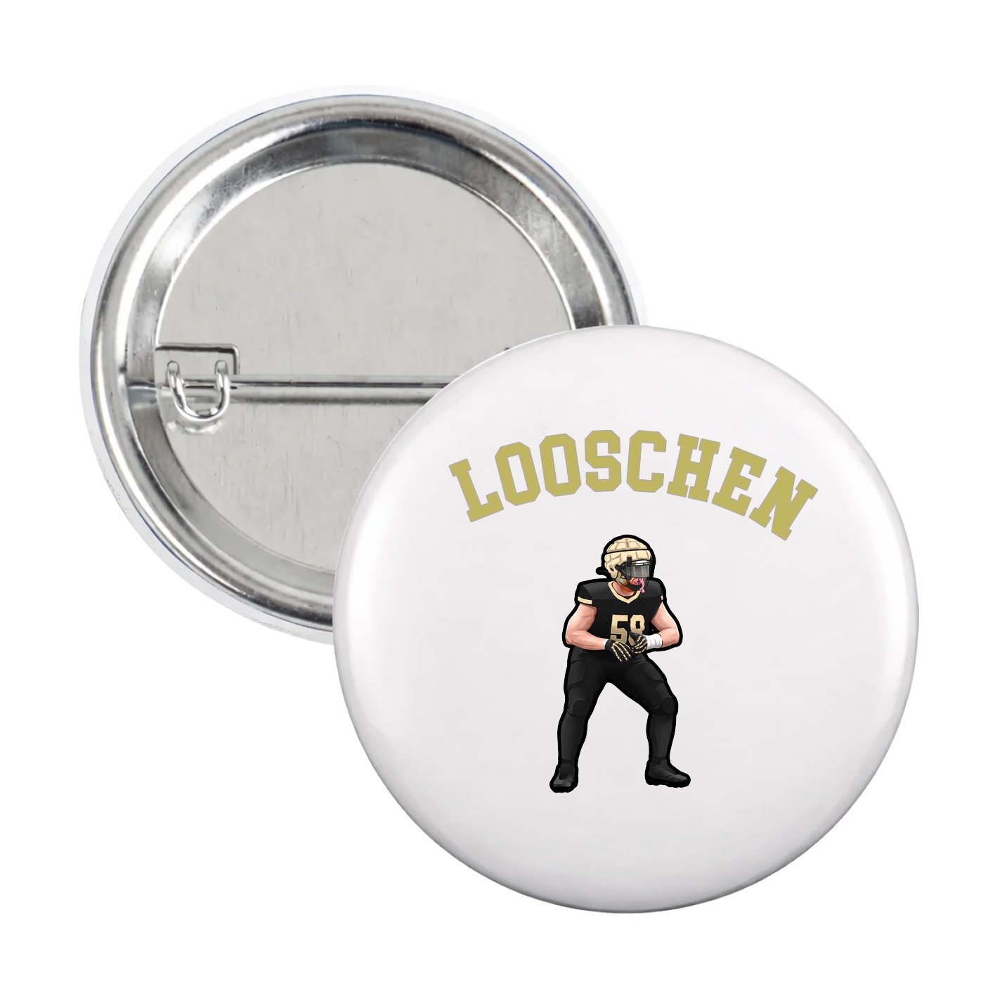 Game Day Button — Shirsey Arch in White