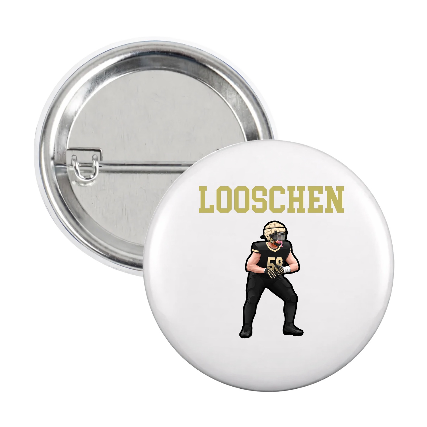 Game Day Button — Shirsey in White
