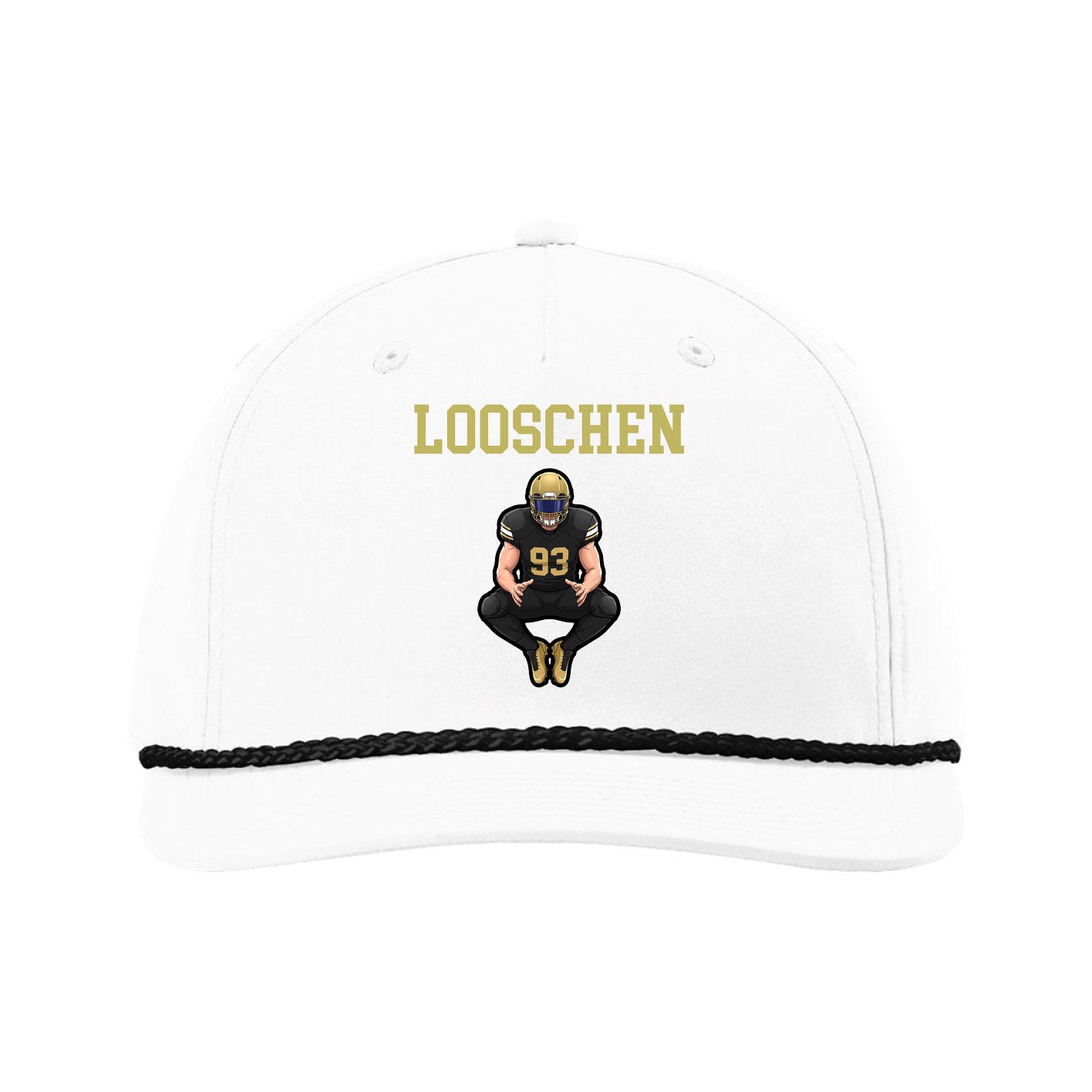 Five-Panel Classic Rope Cap — Shirsey in White
