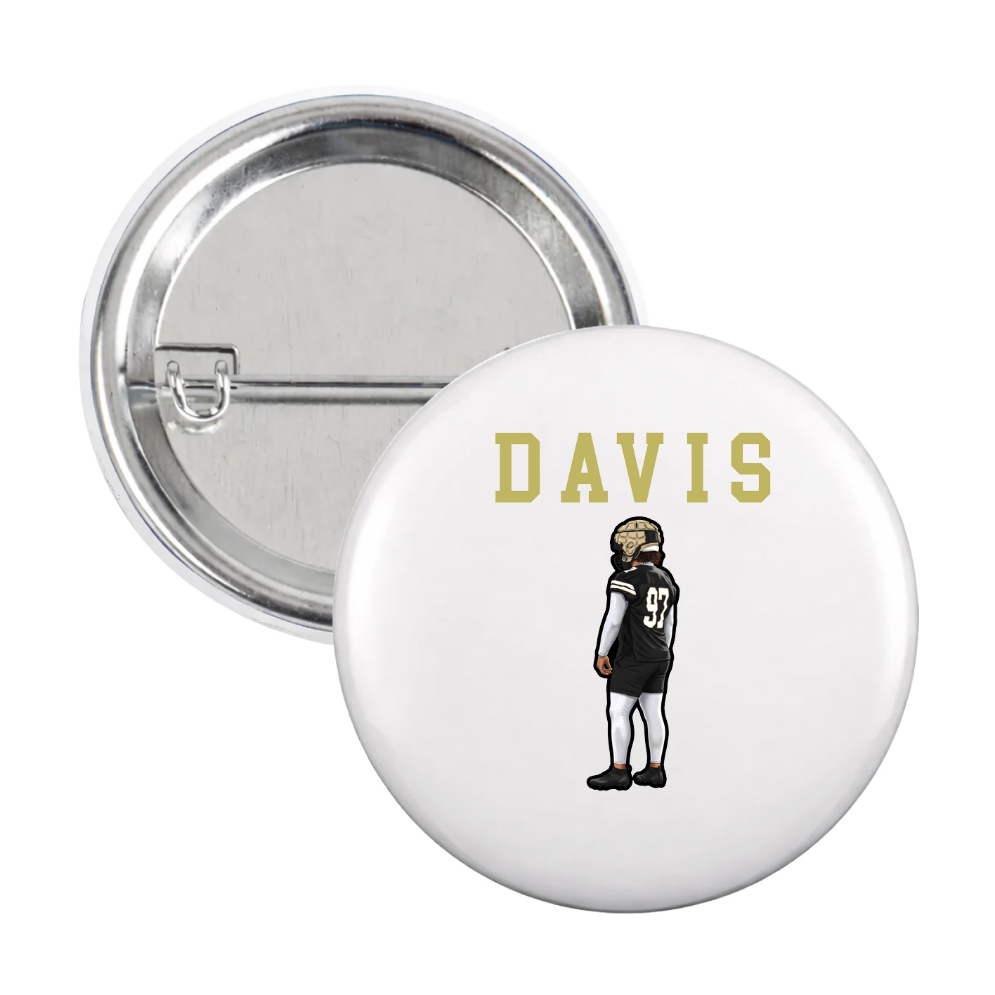 Game Day Button — Shirsey in White