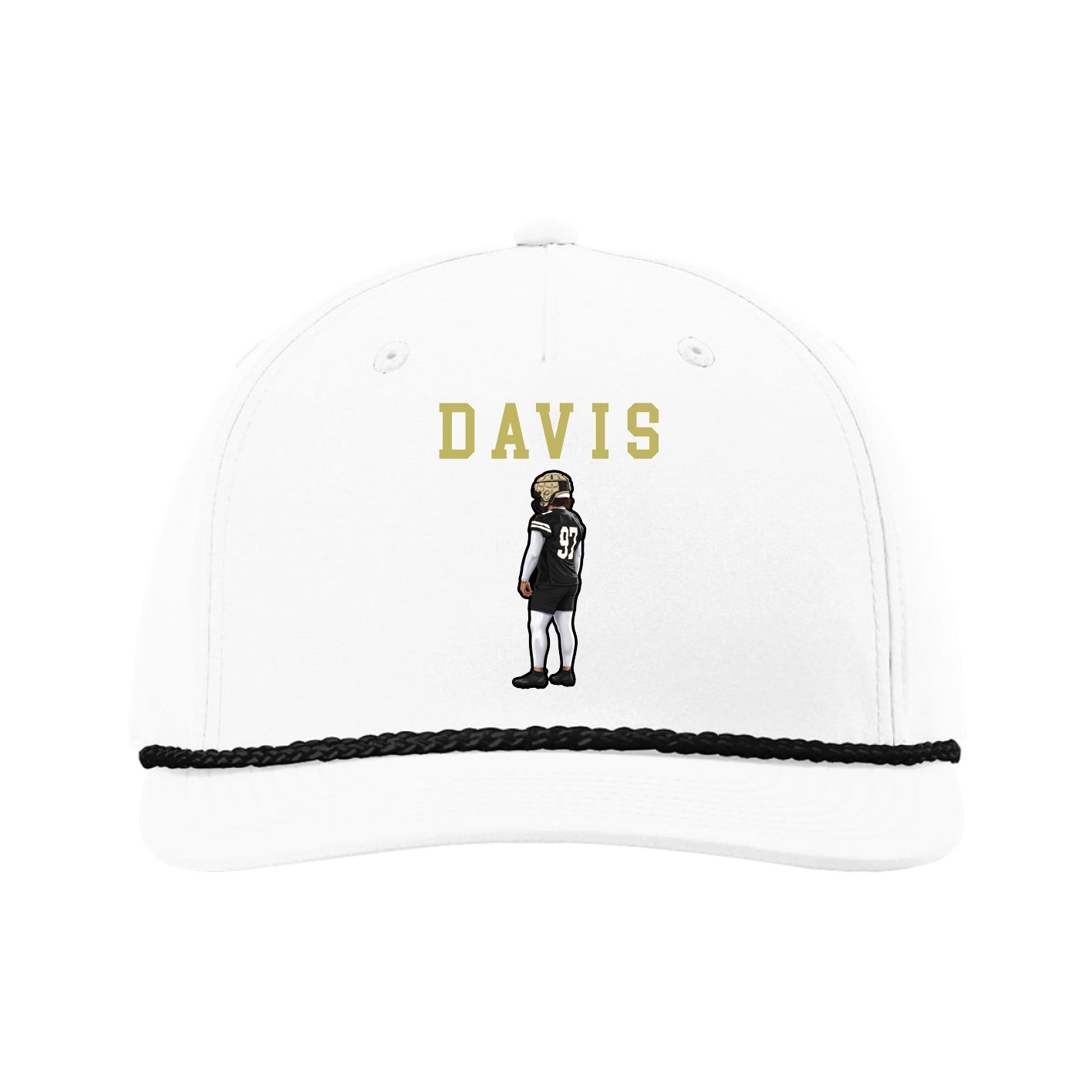 Five-Panel Classic Rope Cap — Shirsey in White