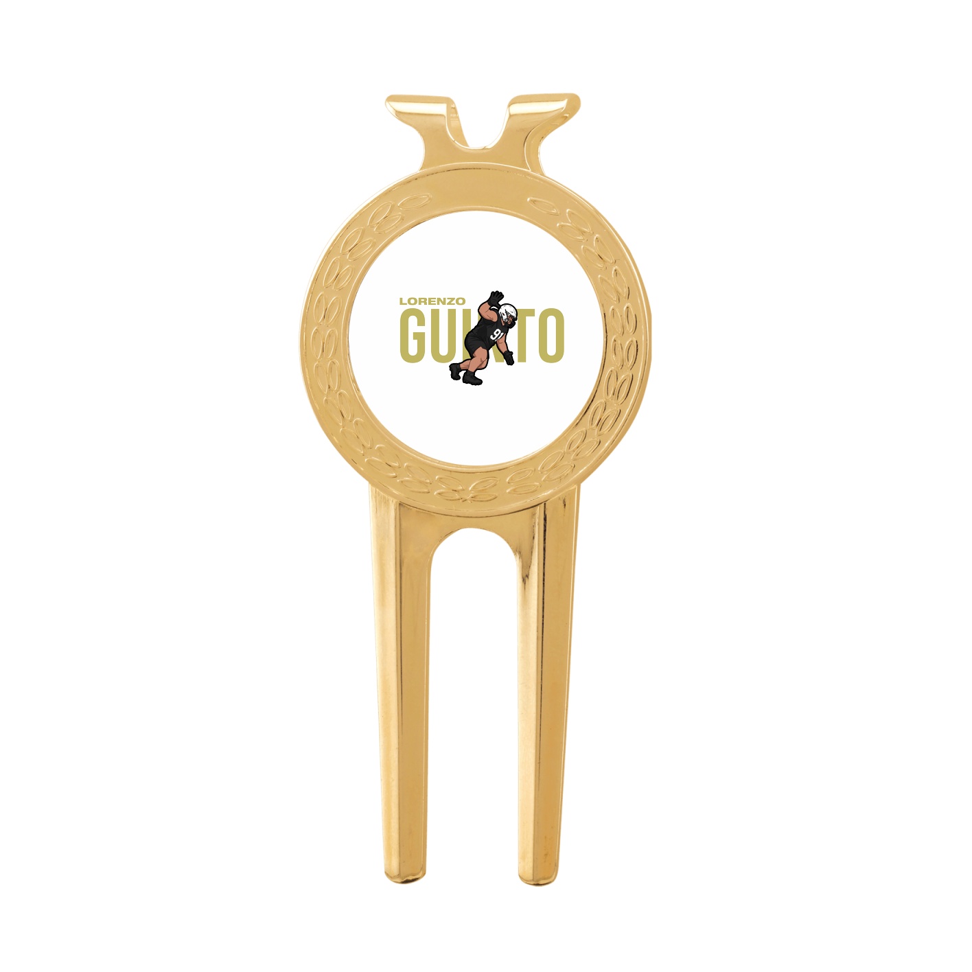 Divot Tool with Ball Marker — Player Name in Classic