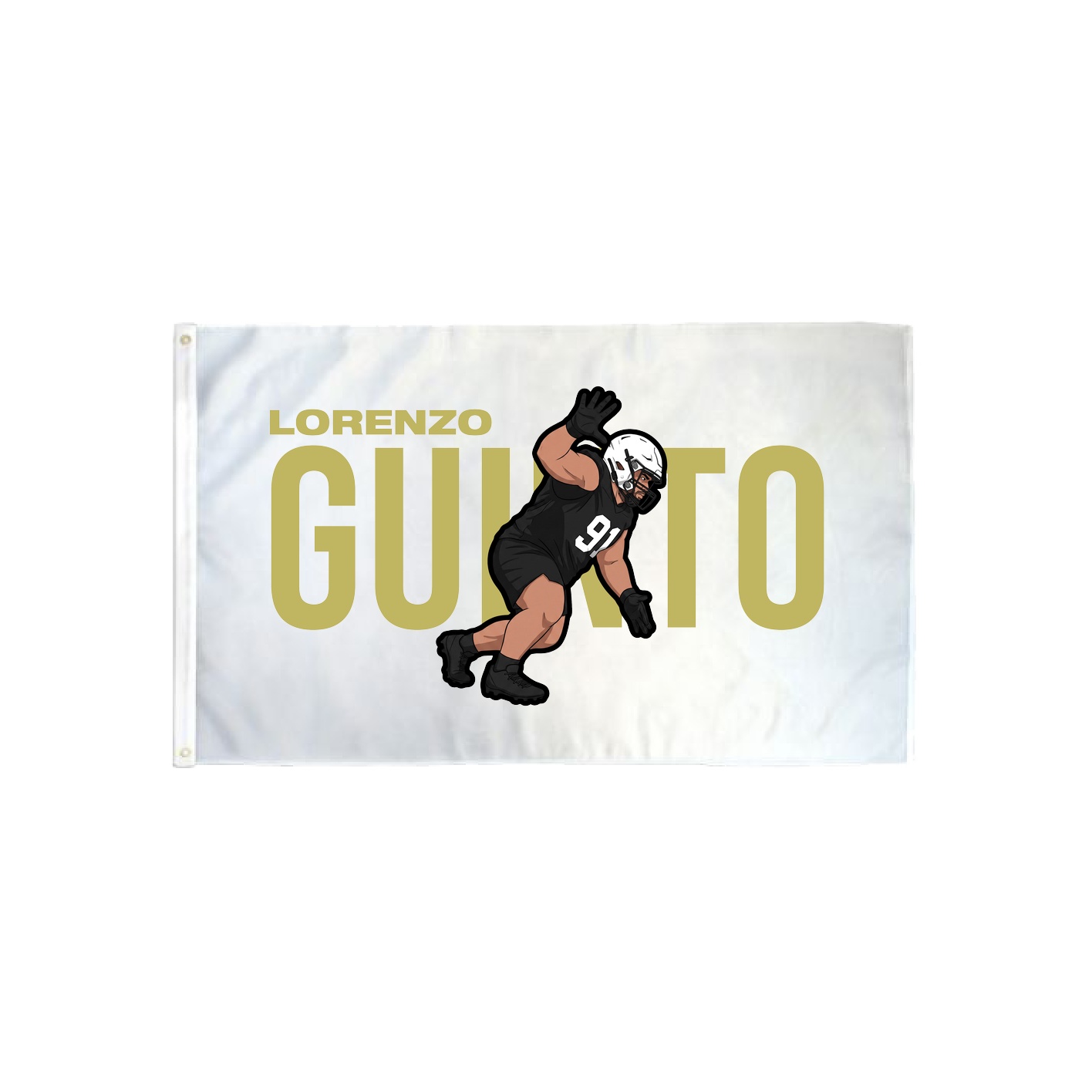 3x5 Flag — Player Name in Classic