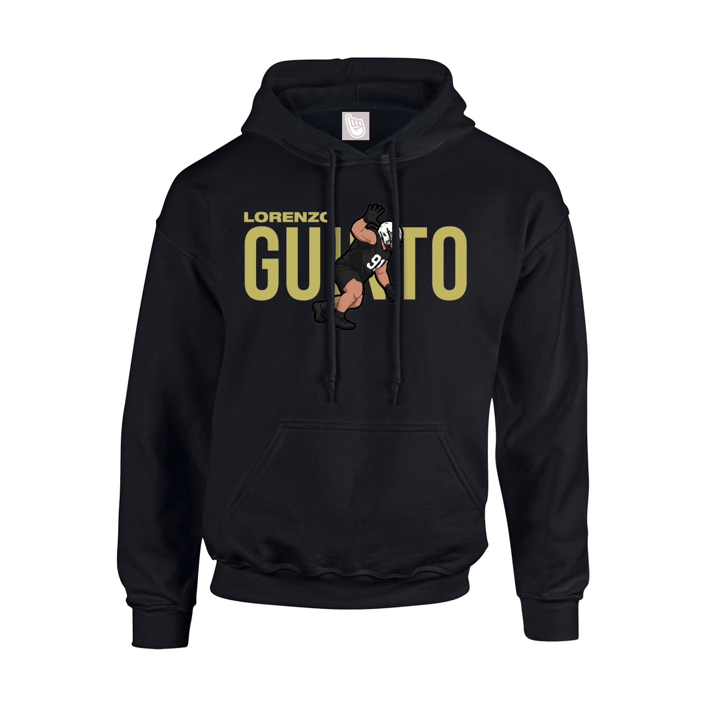 Hoodie — Player Name in Black