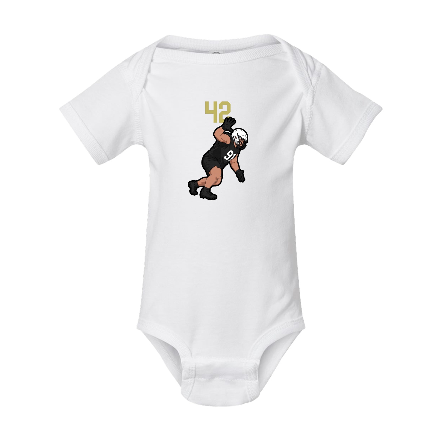 Baby Onesie — Number Top in White