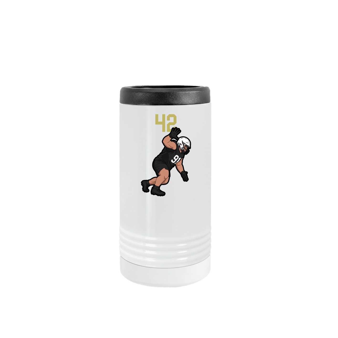 Slim Beverage Holder — Number Top in White