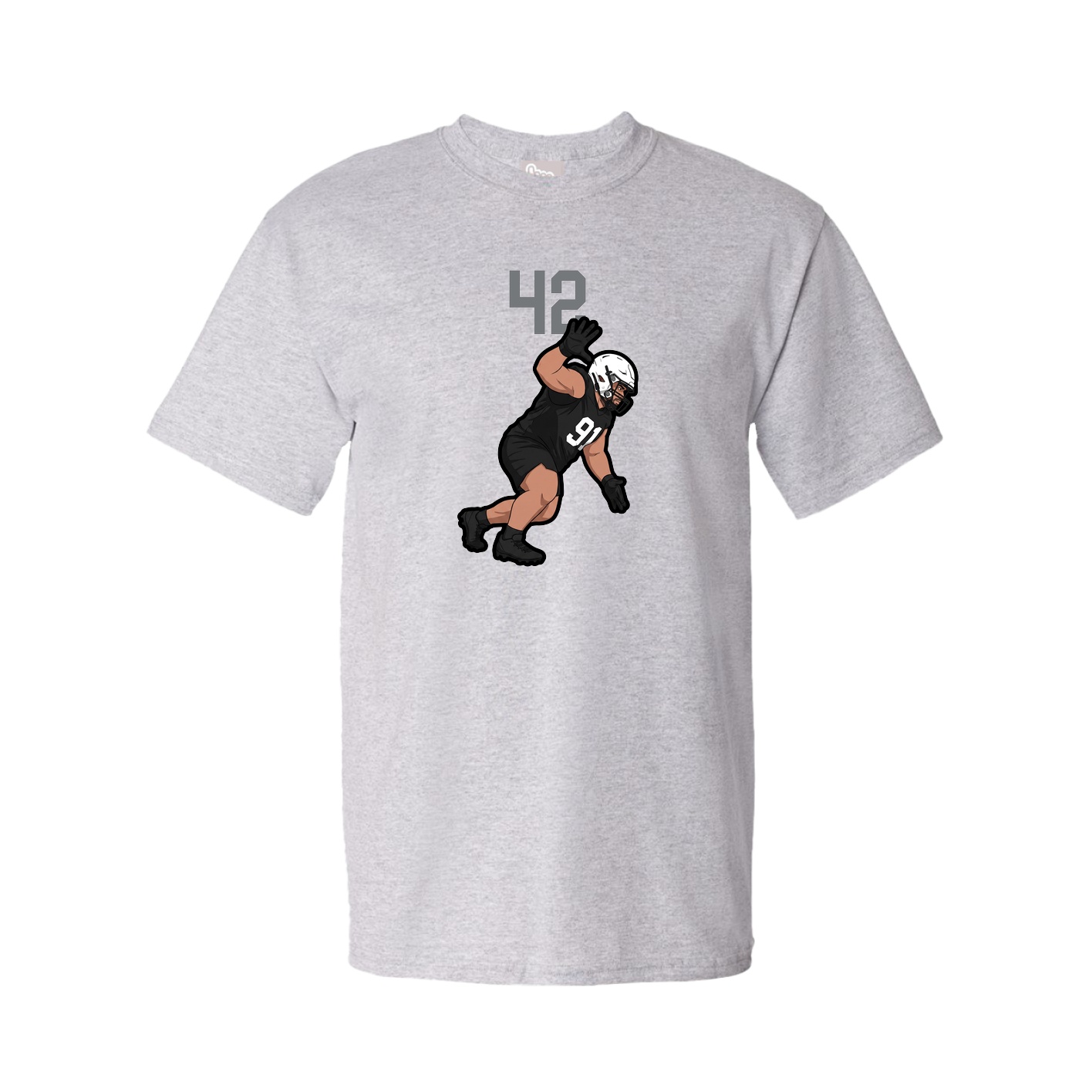 Tee — Number Top in Grey
