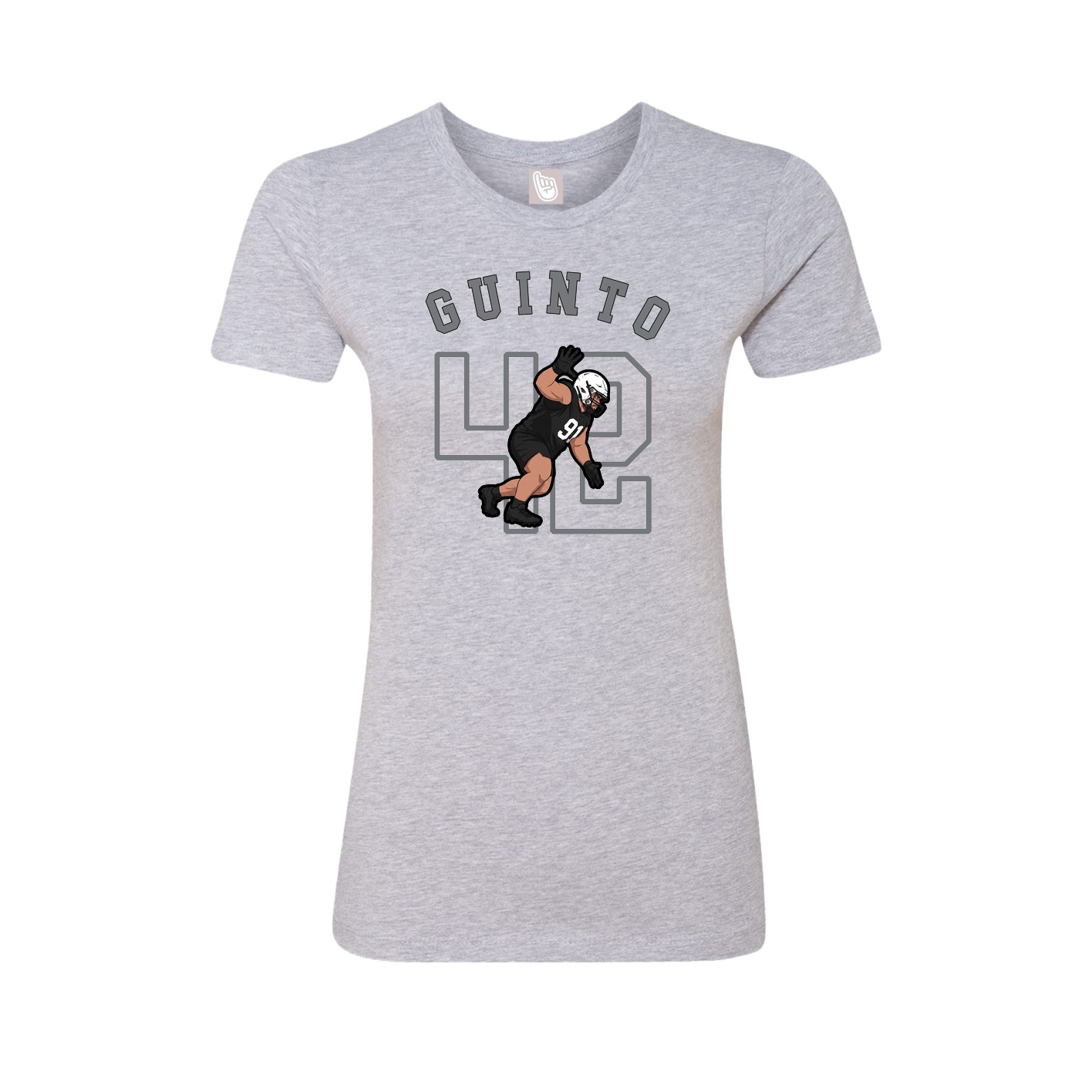 Fitted Women's Tee — Shirsey Arch in Grey