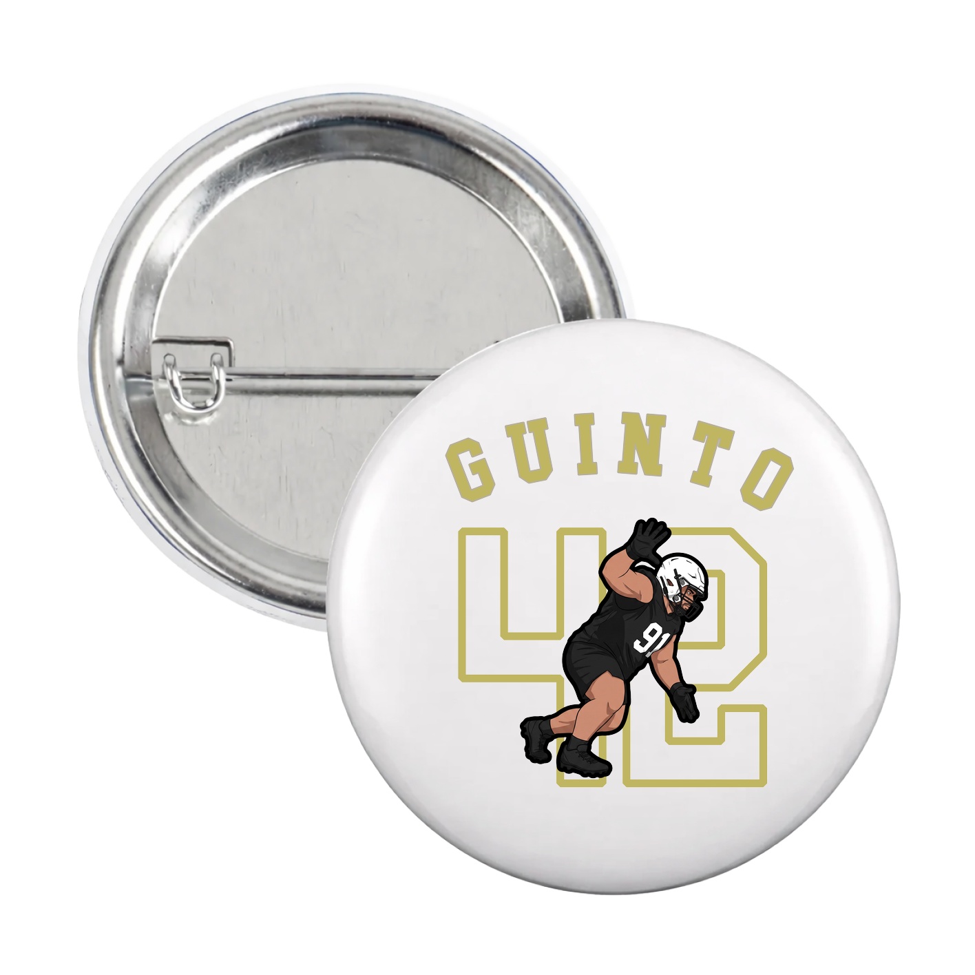 Game Day Button — Shirsey Arch in White