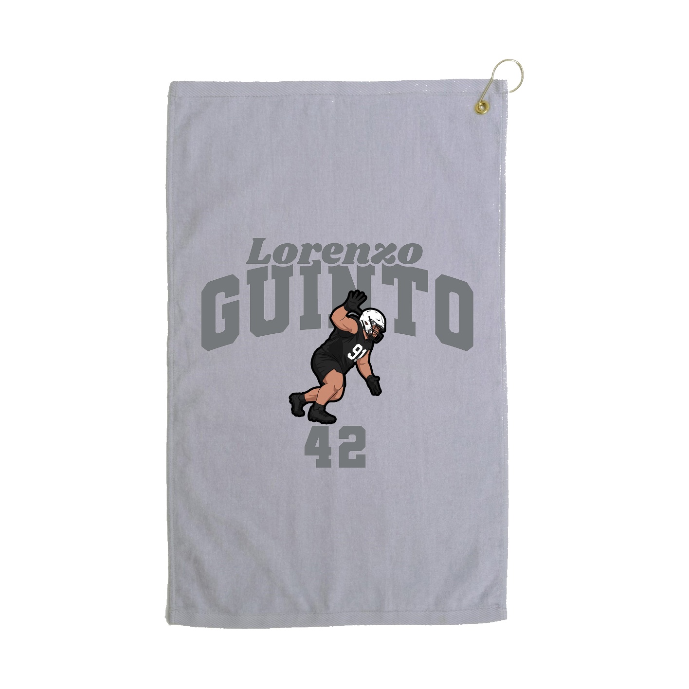 Golf Towel — Signature Arch in Grey