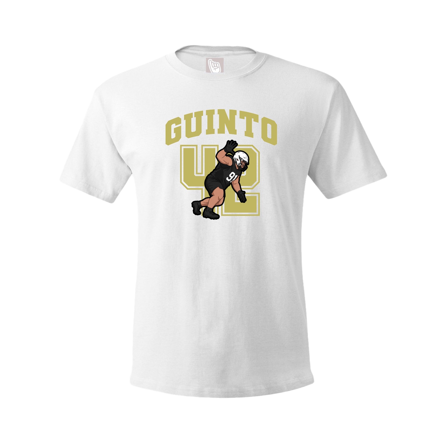 Youth Tee — Number in White