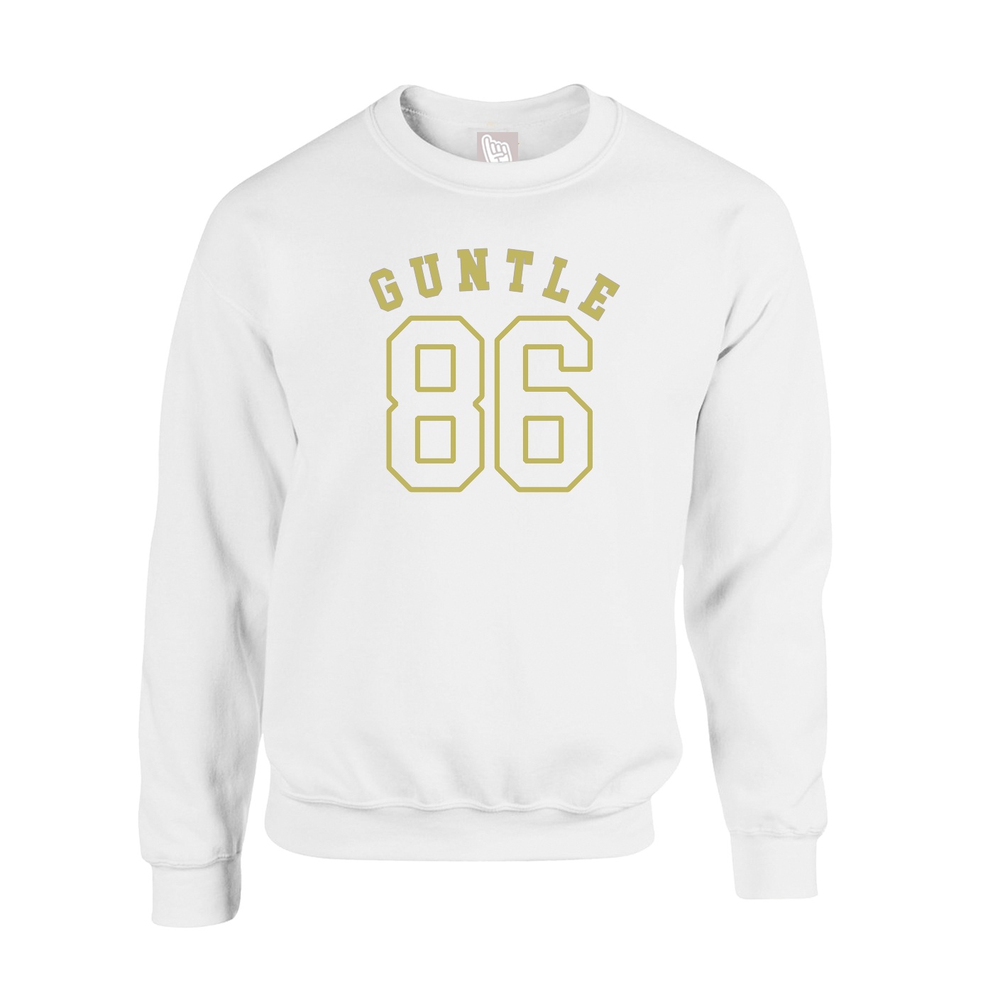 Fleece Crew — Shirsey Arch in White