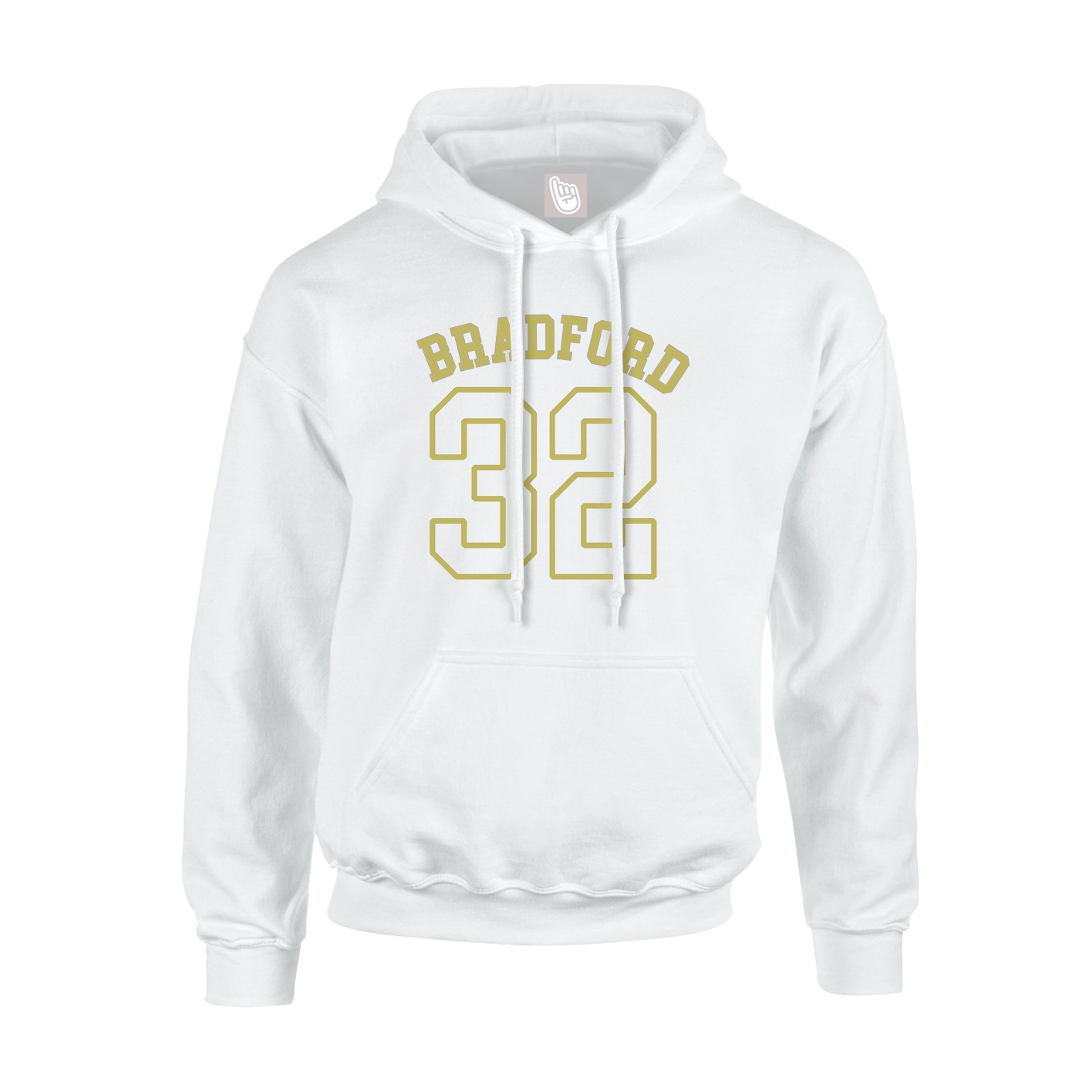 Youth Hoodie — Shirsey Arch in White