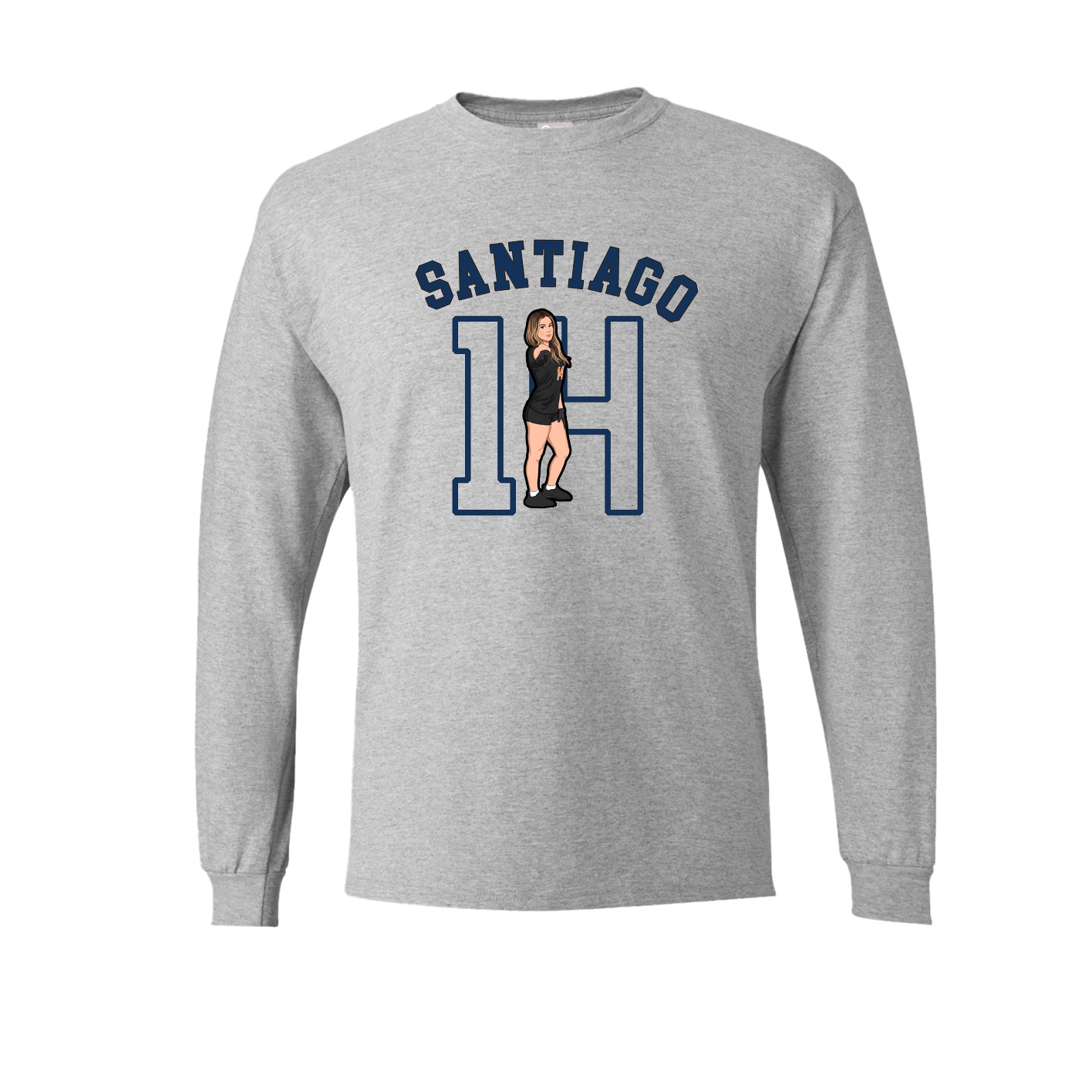 Long Sleeve Tee — Shirsey Arch in Grey