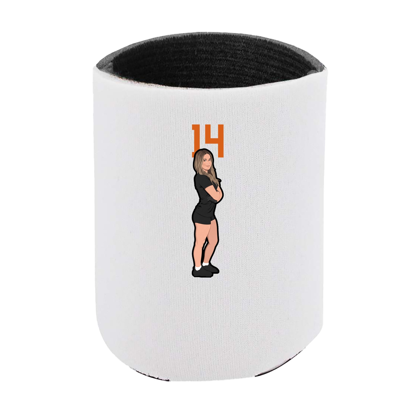 Can Holder — Number Top in White